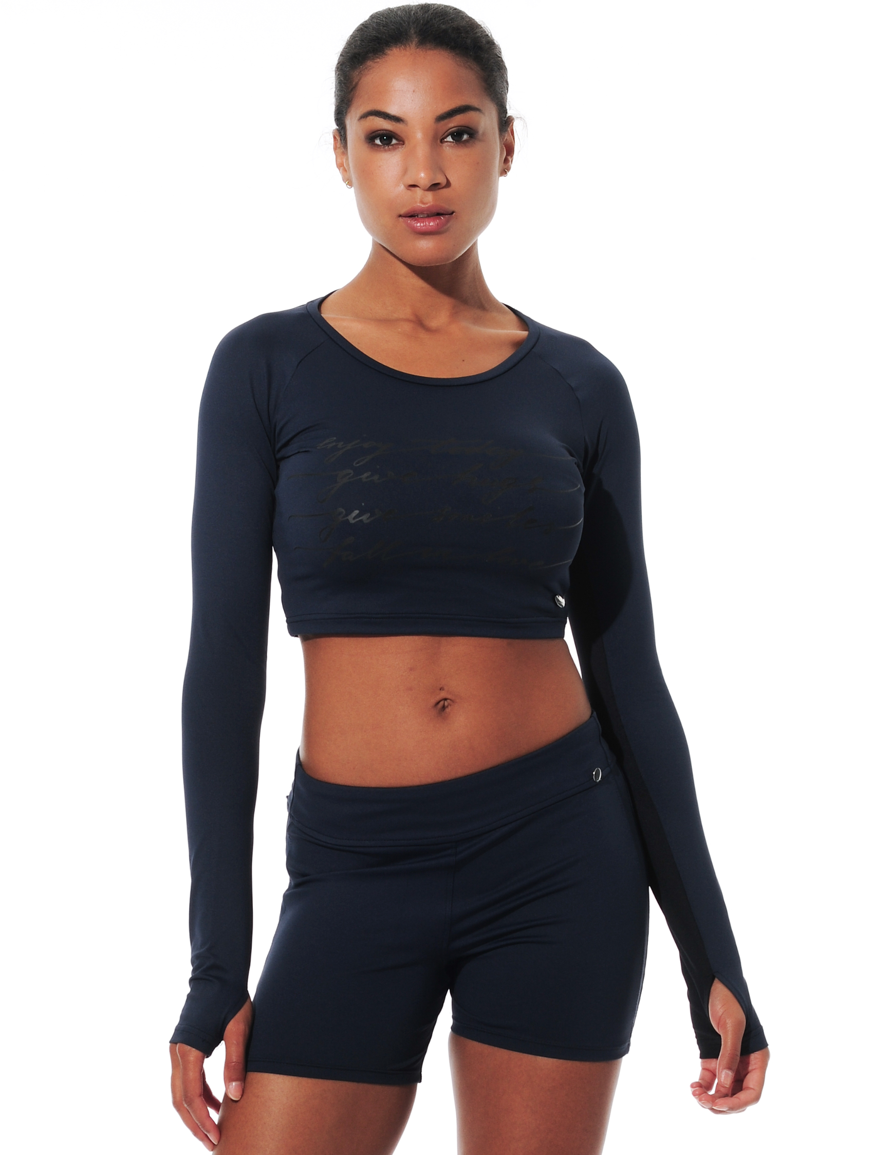 Meryl crop top navy 