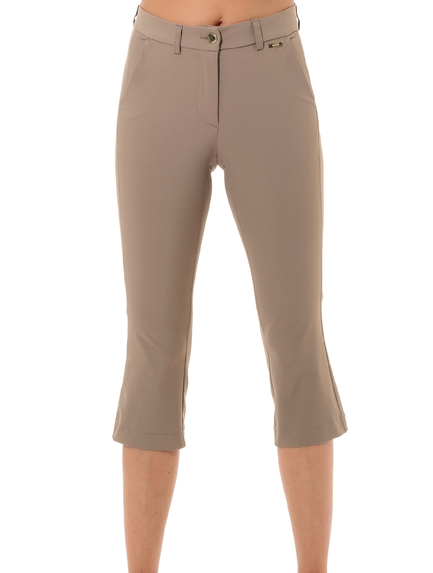 4way Stretch Capri Chinos toffee