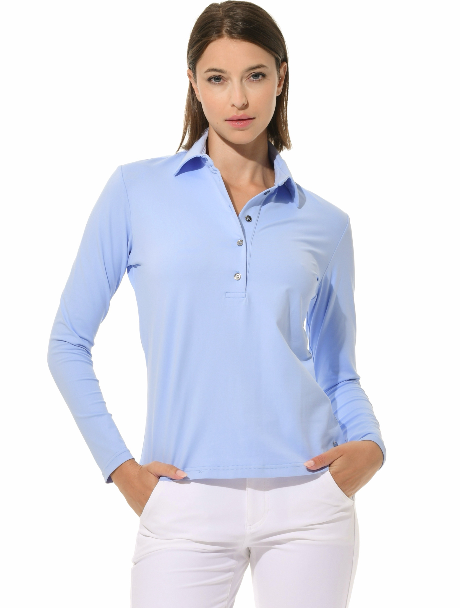 Jersey Golf Poloshirt cornflower