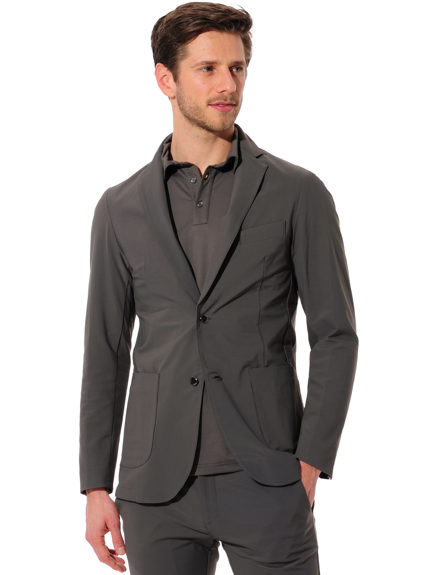 4way stretch sports jacket stone 