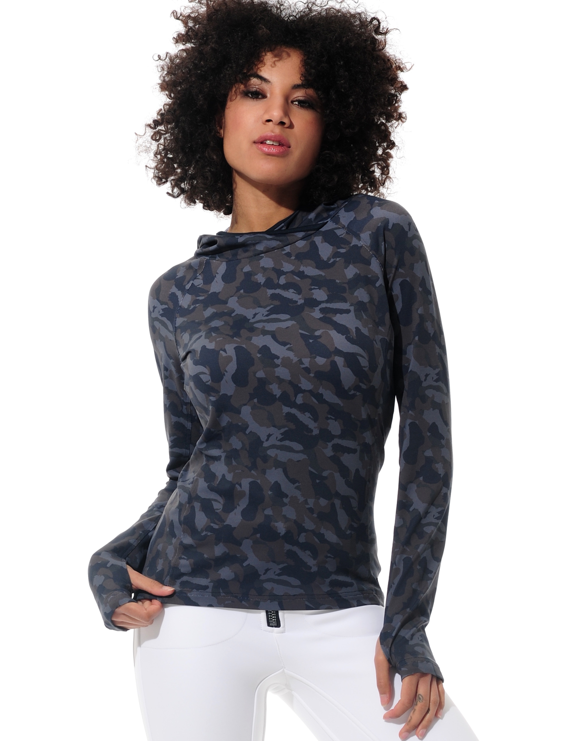 print hoodie shirt night blue 