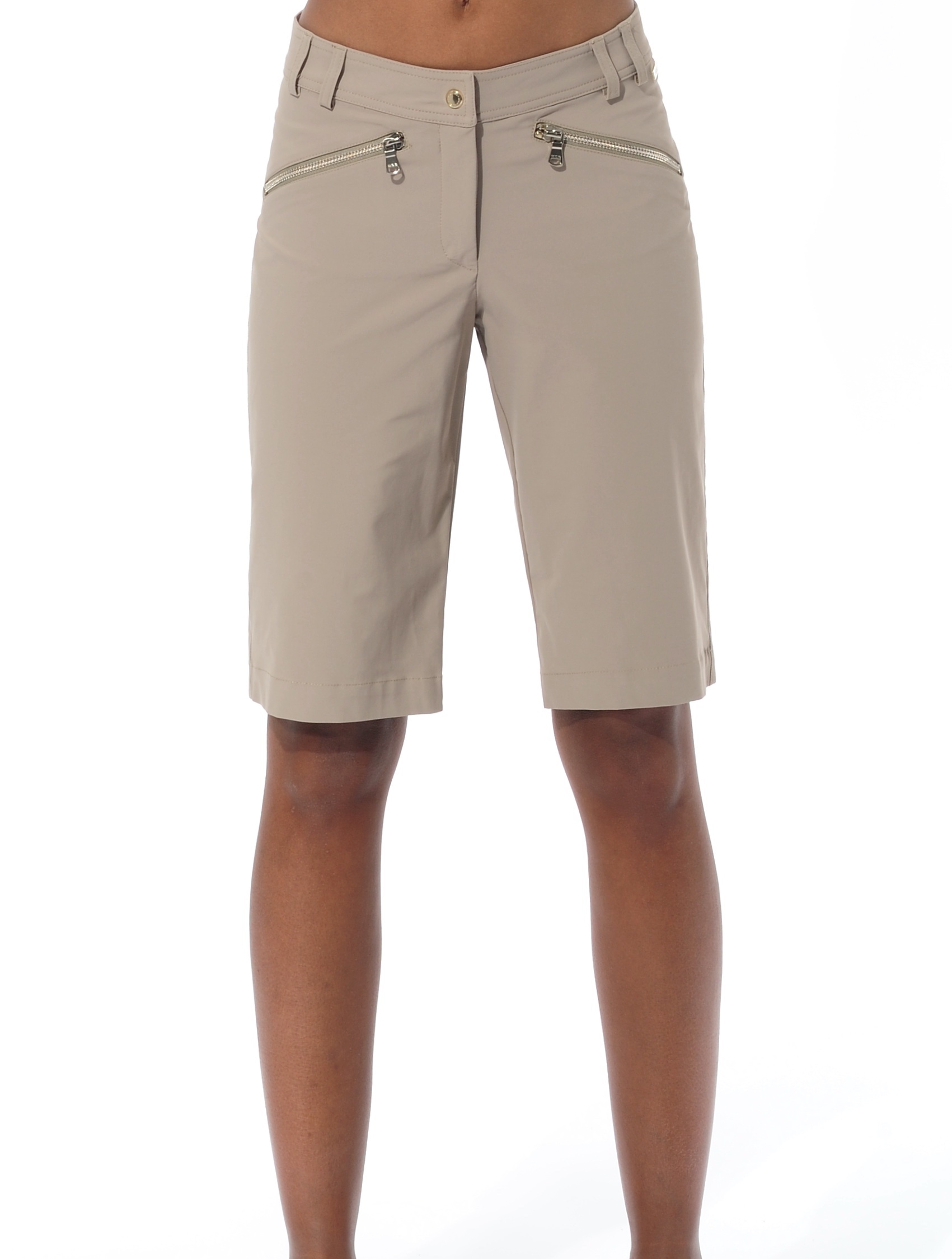 4way stretch bermuda shorts taupe 