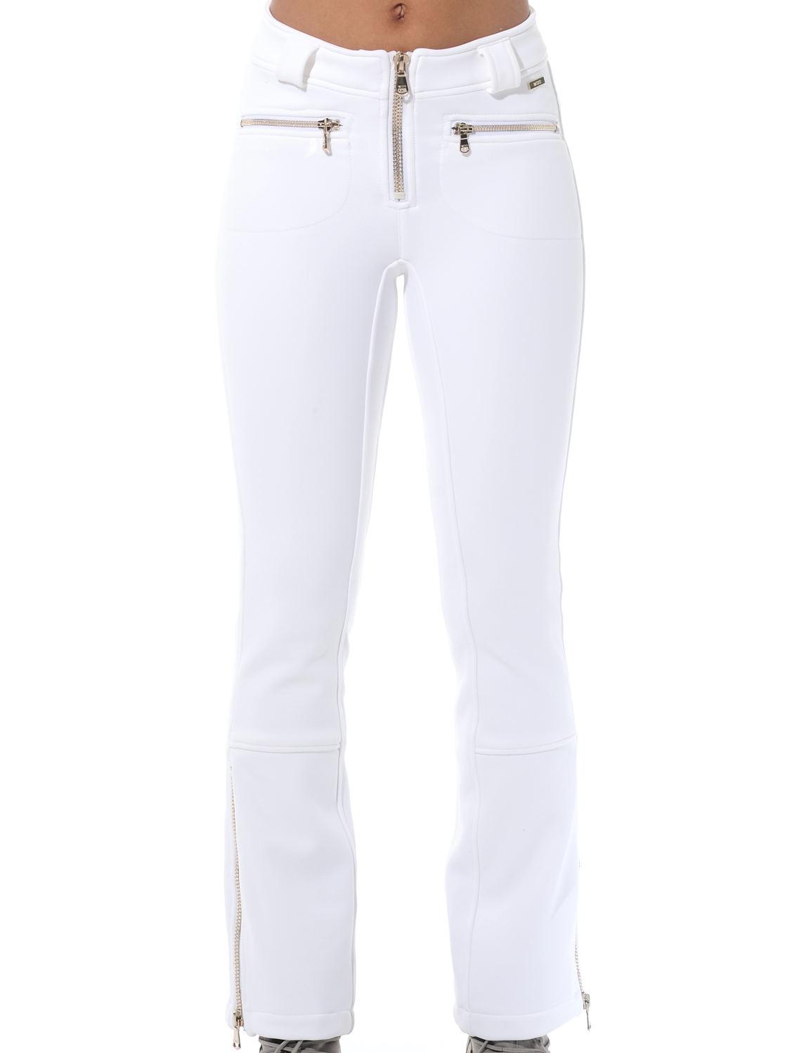 4way stretch jet pants white 