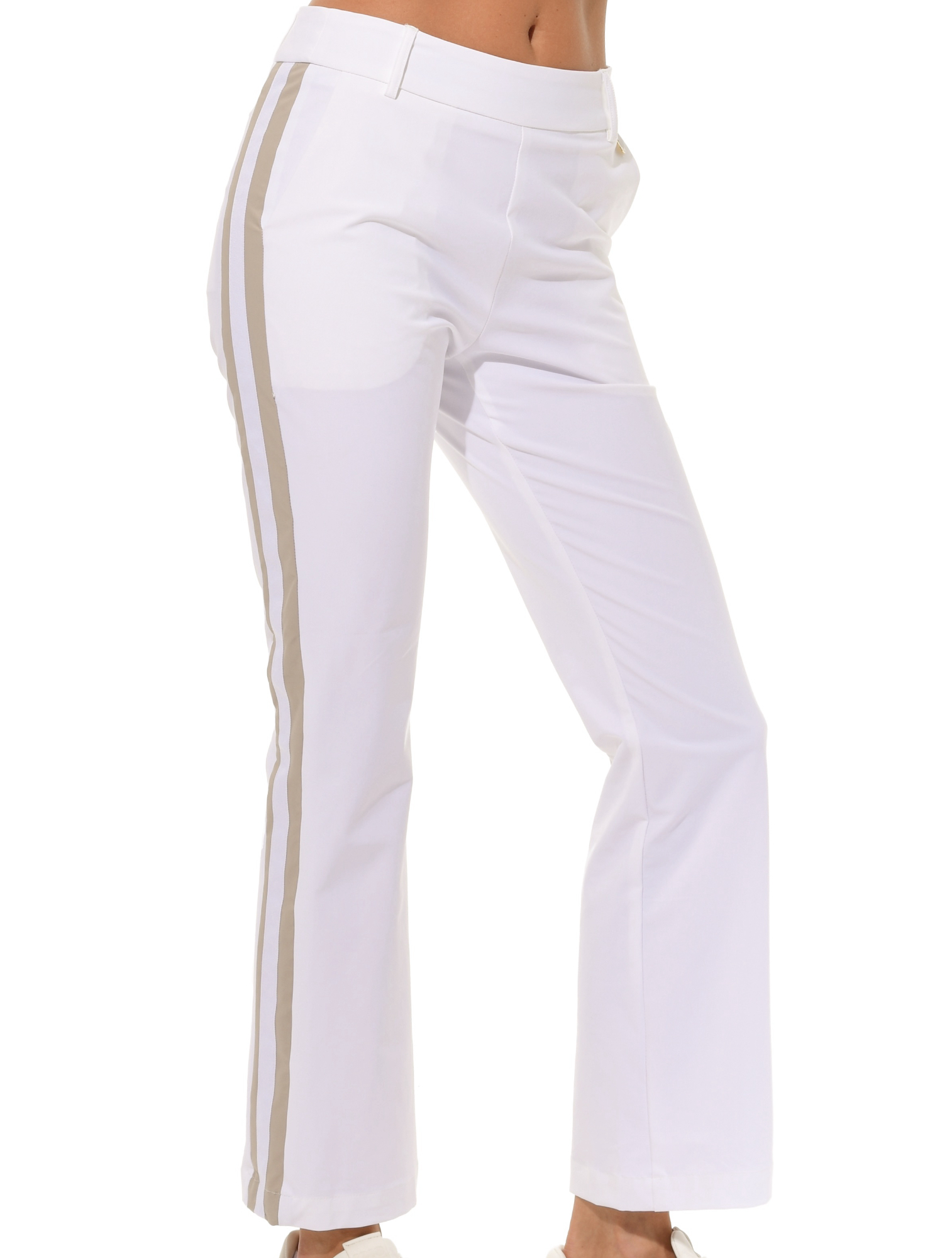 4way Stretch Golf Pants white/light taupe