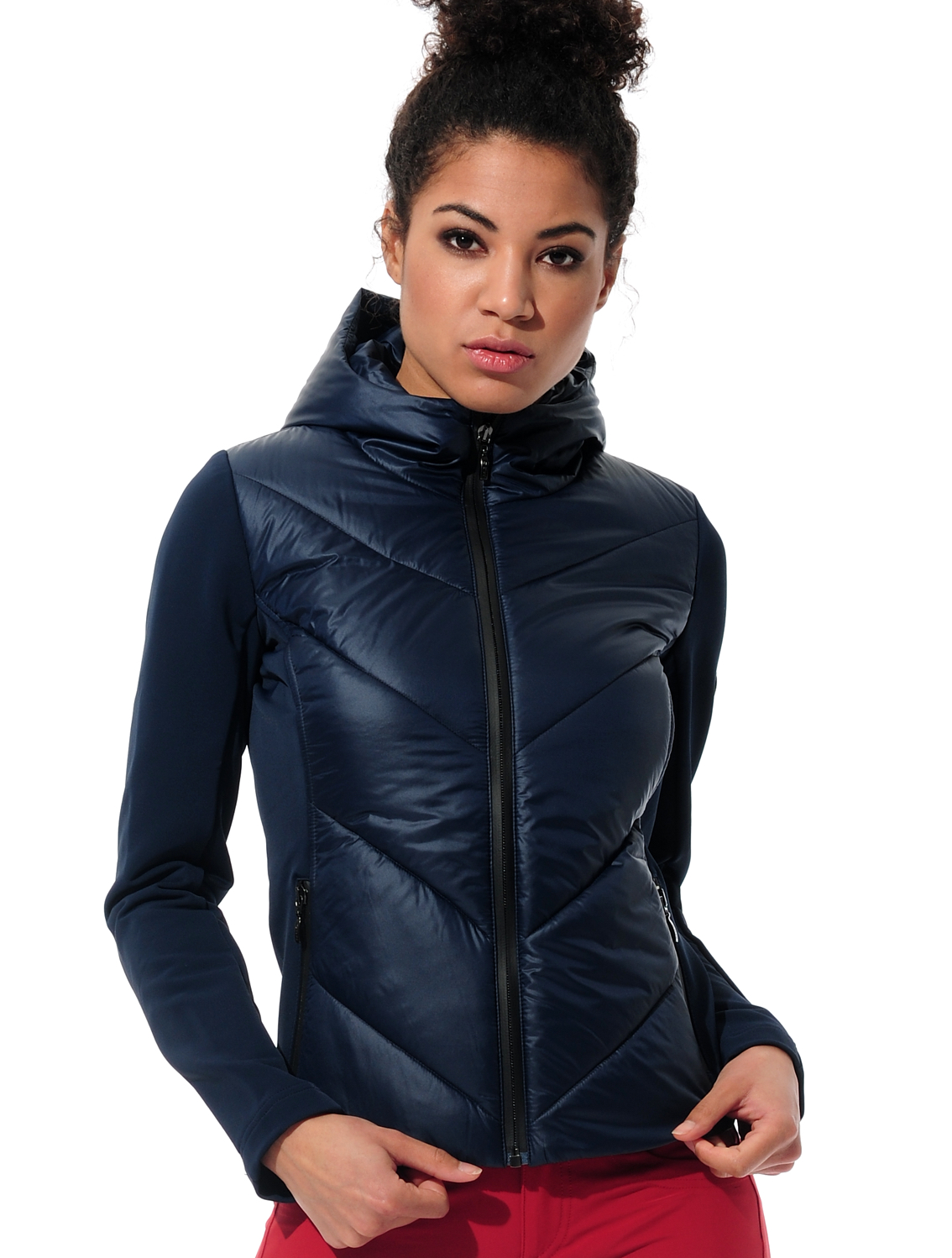 Power Stretch Kapuzenjacke navy