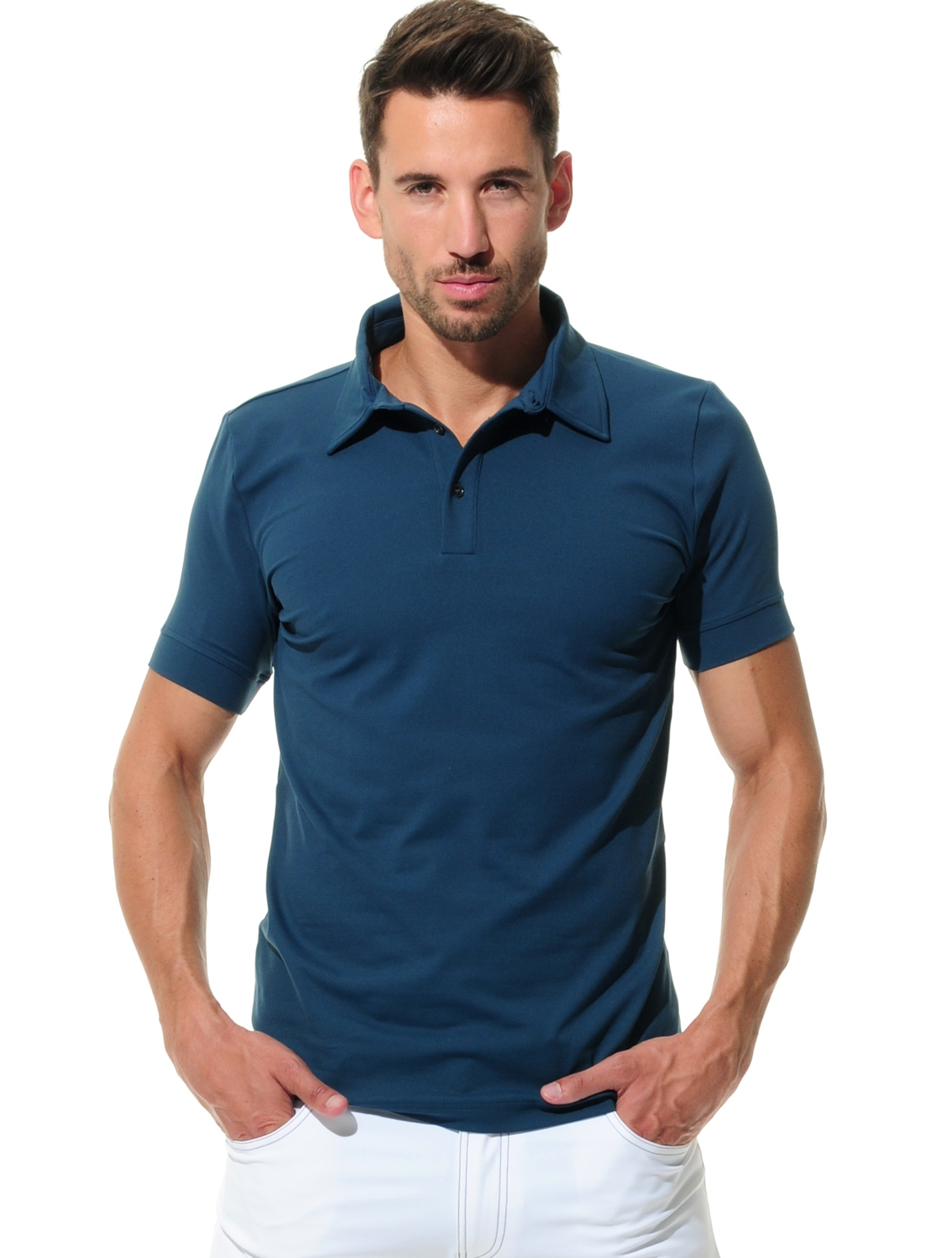 Jersey Golf Poloshirt petrol