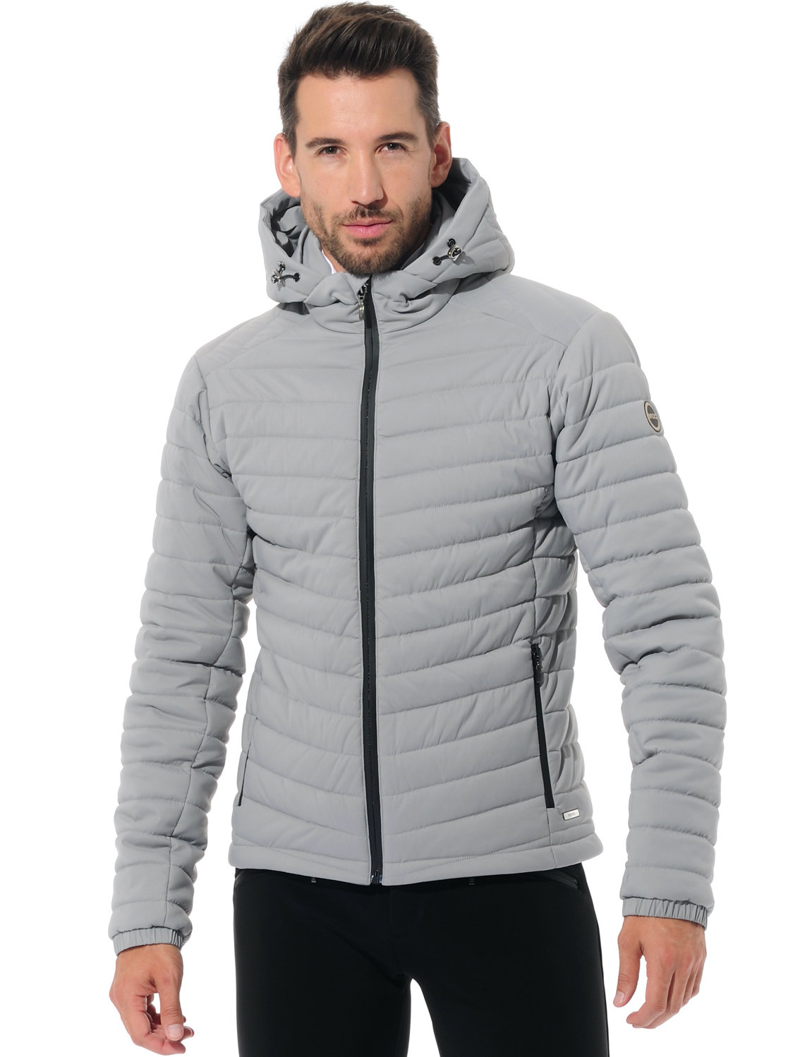 stretch ski jacket grey 