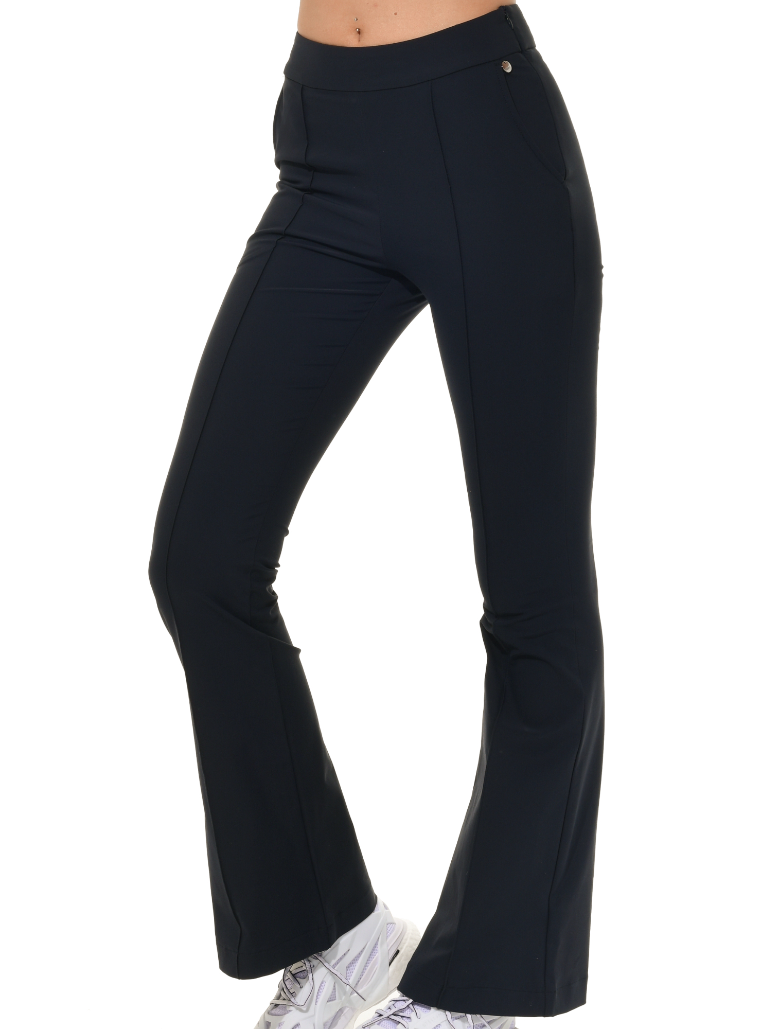 4way Stretch Flared Pants night blue