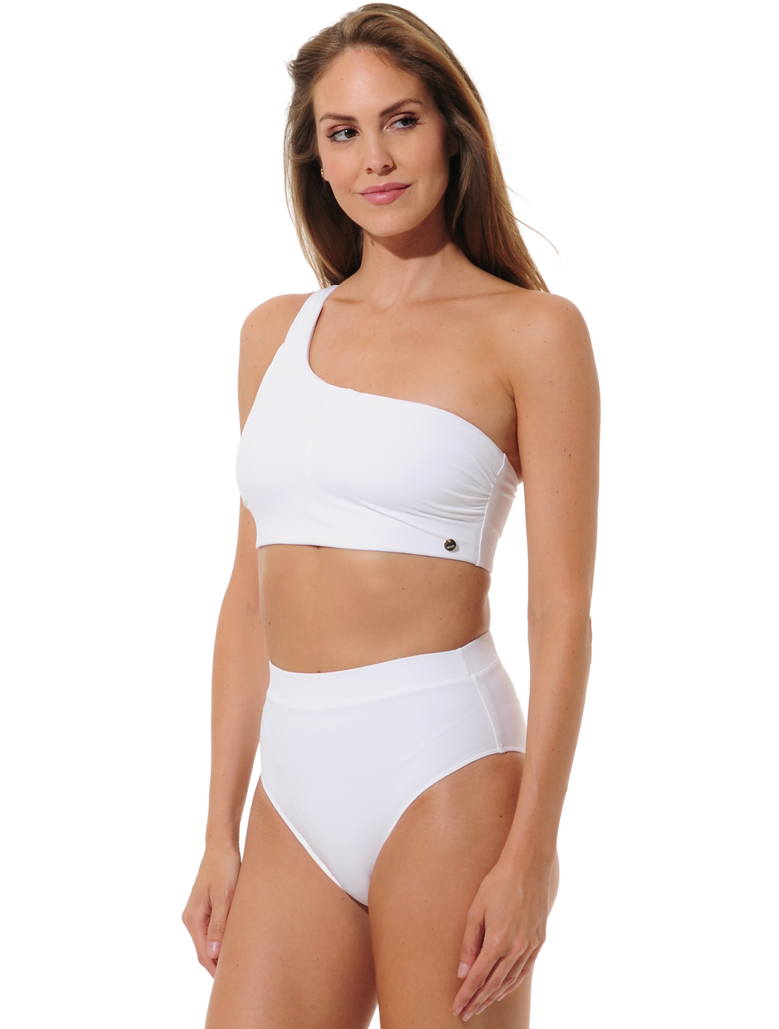 High Waist Bikini Bottom white