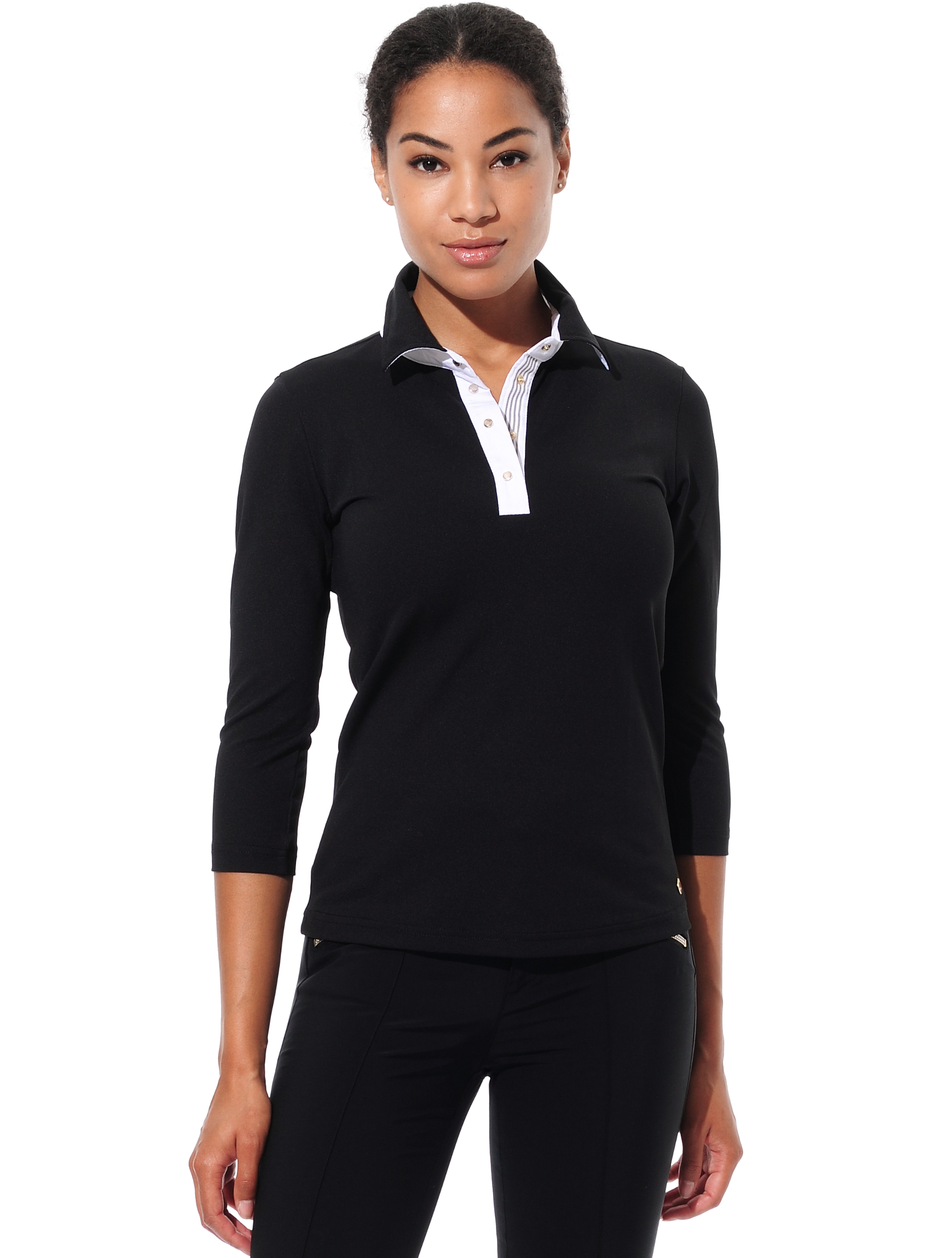 Pique golf polo shirt black 