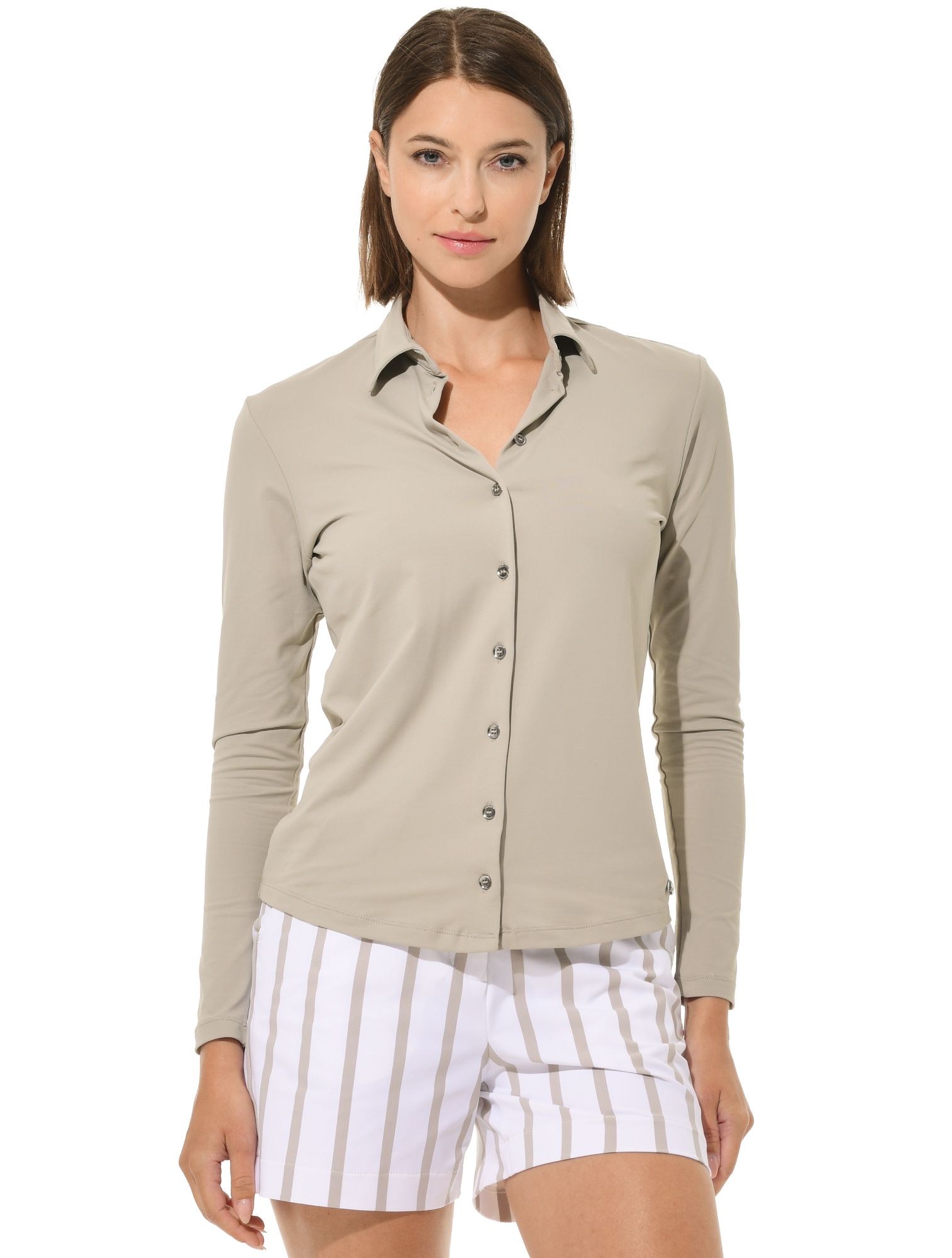 Jersey Golf Poloshirt sage grey