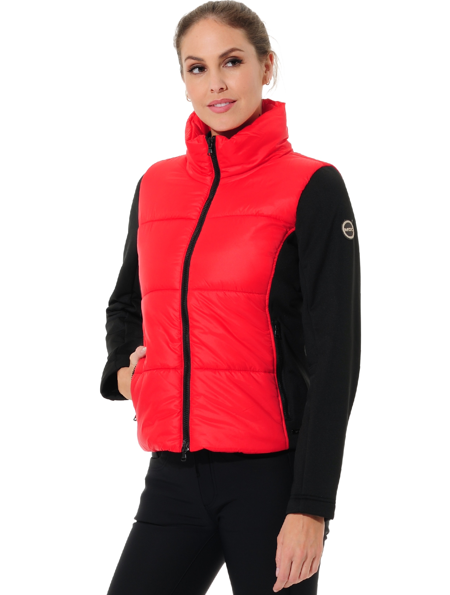 power stretch hybrid jacket red/black 