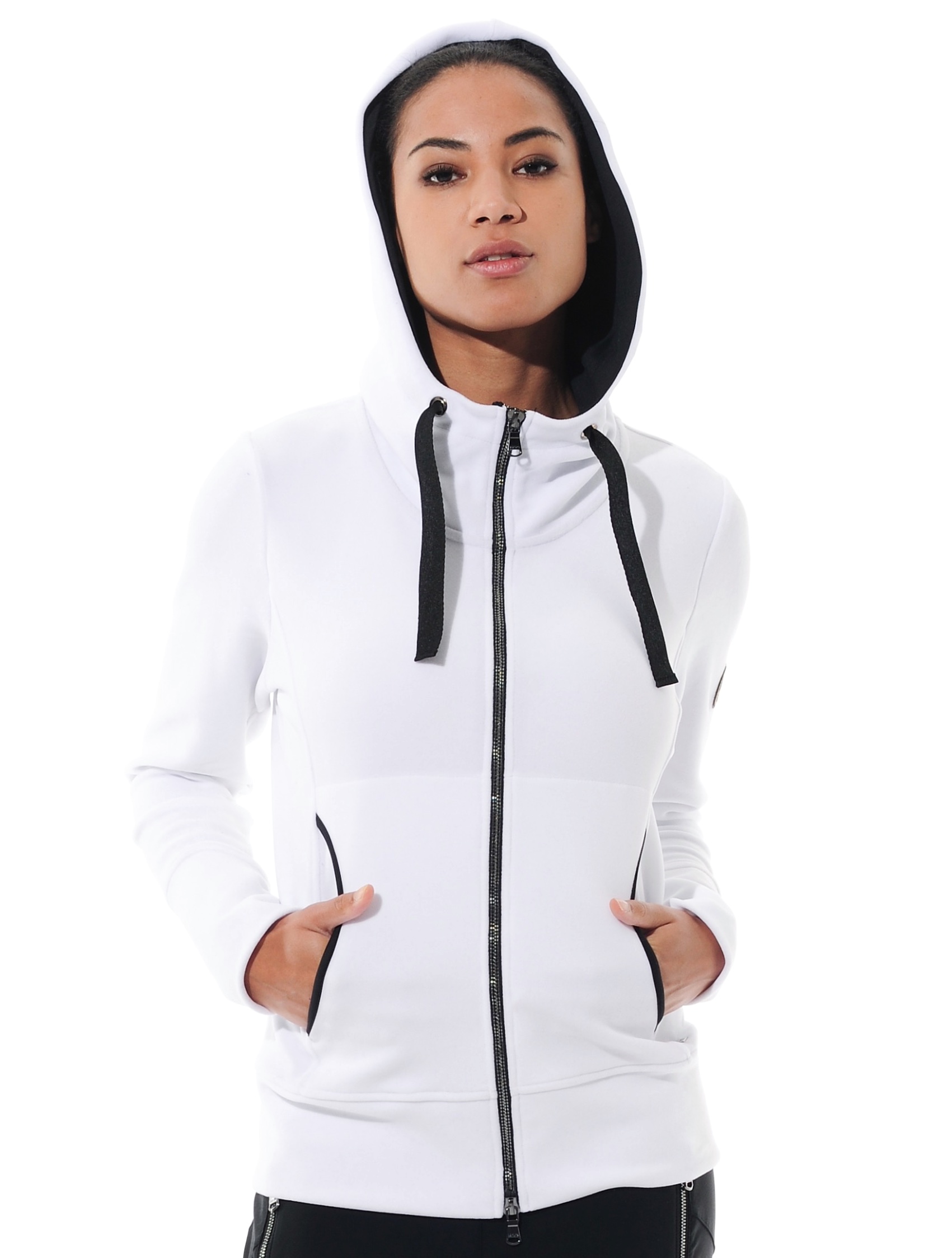 Polar Fleece hoodie white 