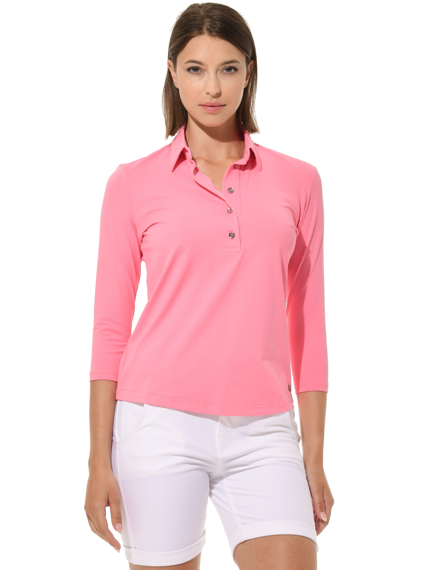 Jersey Golf Poloshirt rose