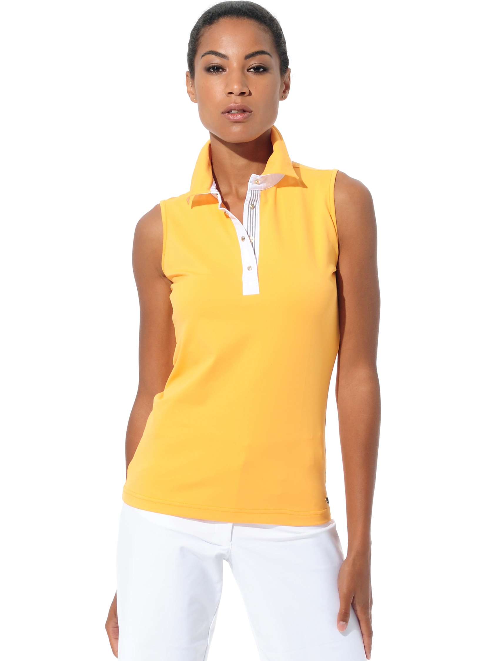 Meryl Polo apricot/white