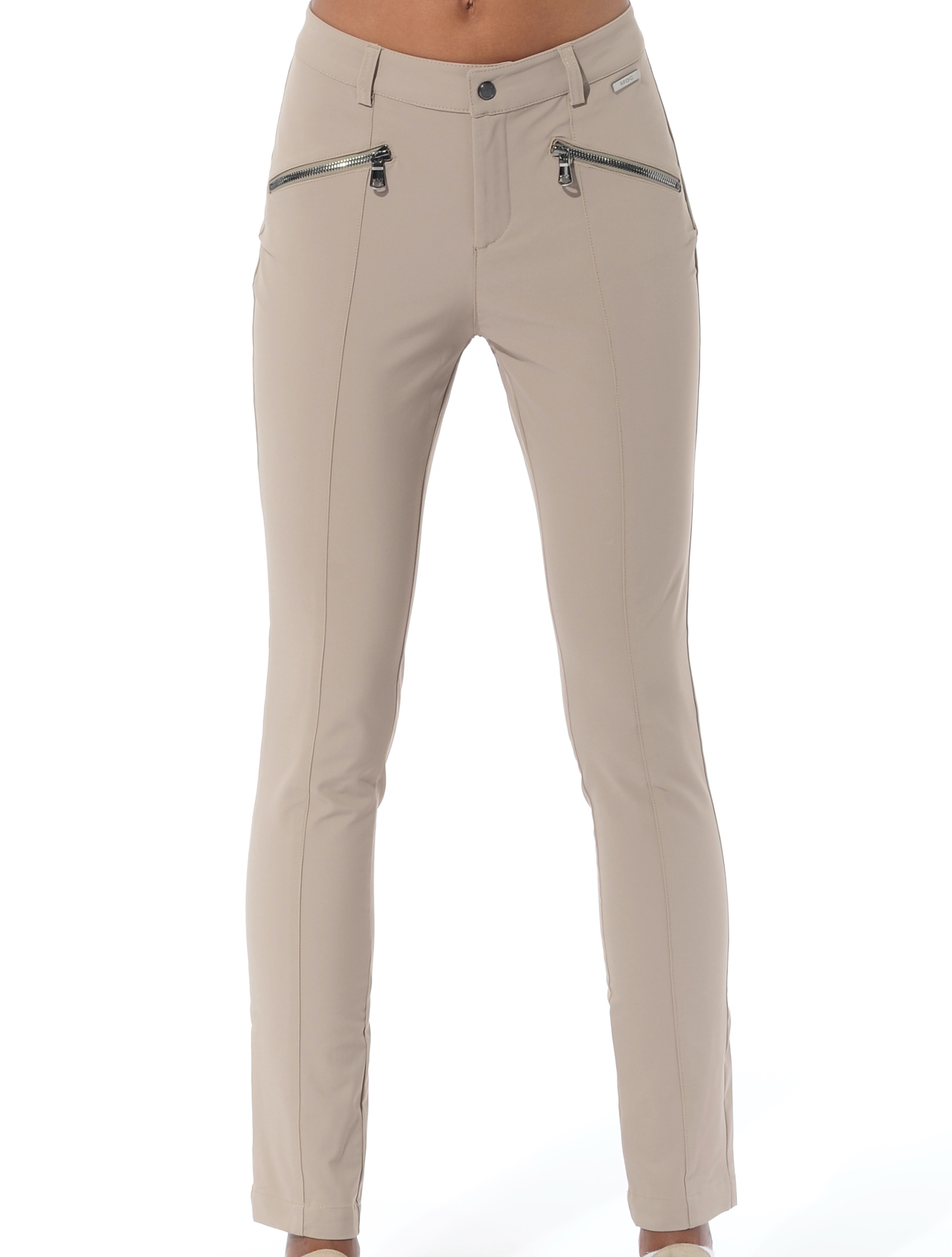 4way Stretch Curvy Pants taupe