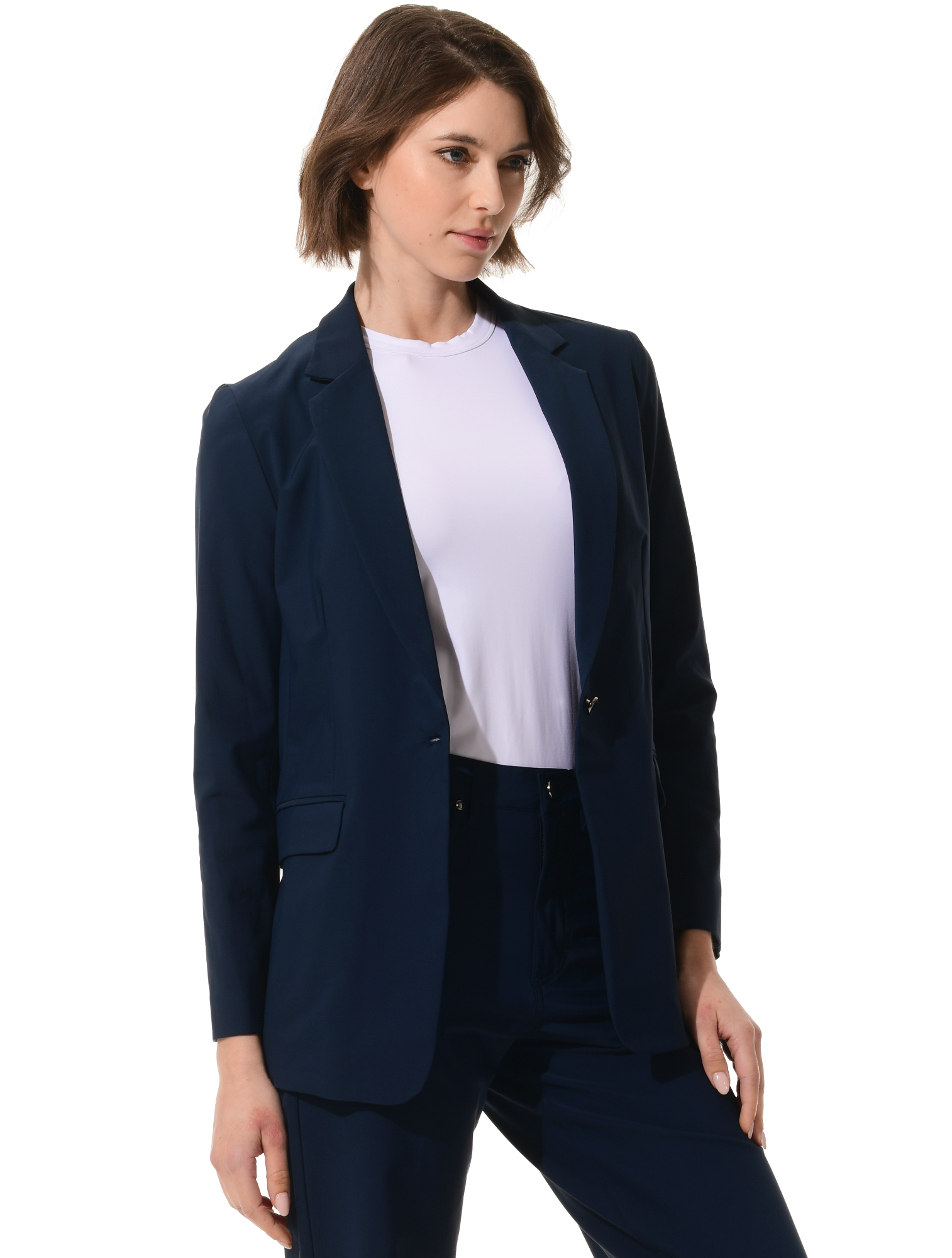4way stretch blazer navy