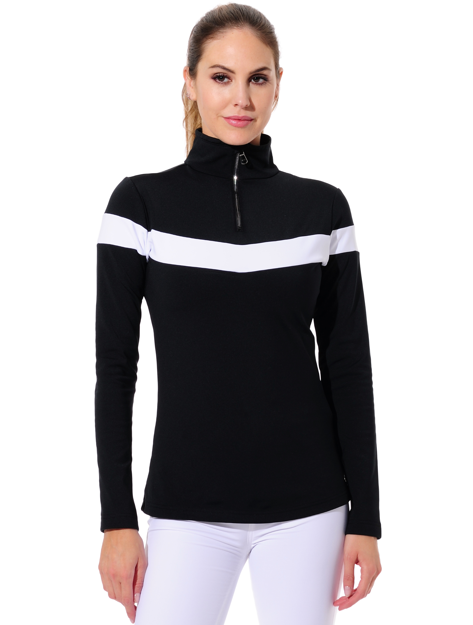 Softex Zip Longsleeve black/white