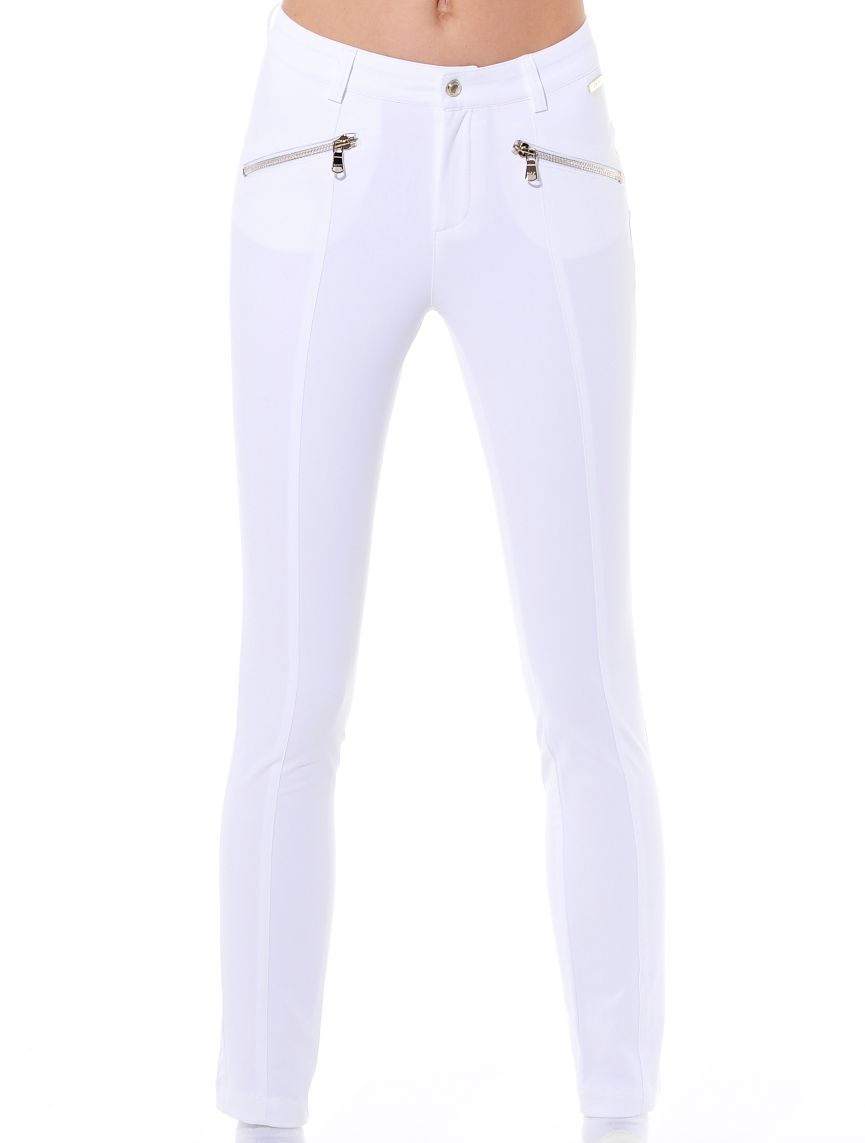 4way Stretch Curvy Pants white