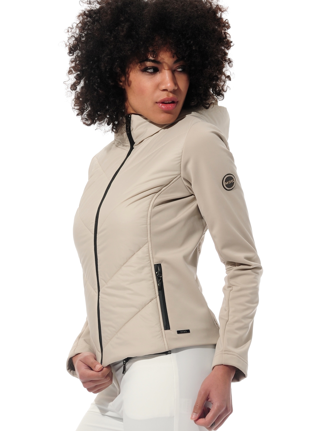 power stretch jacket light taupe 