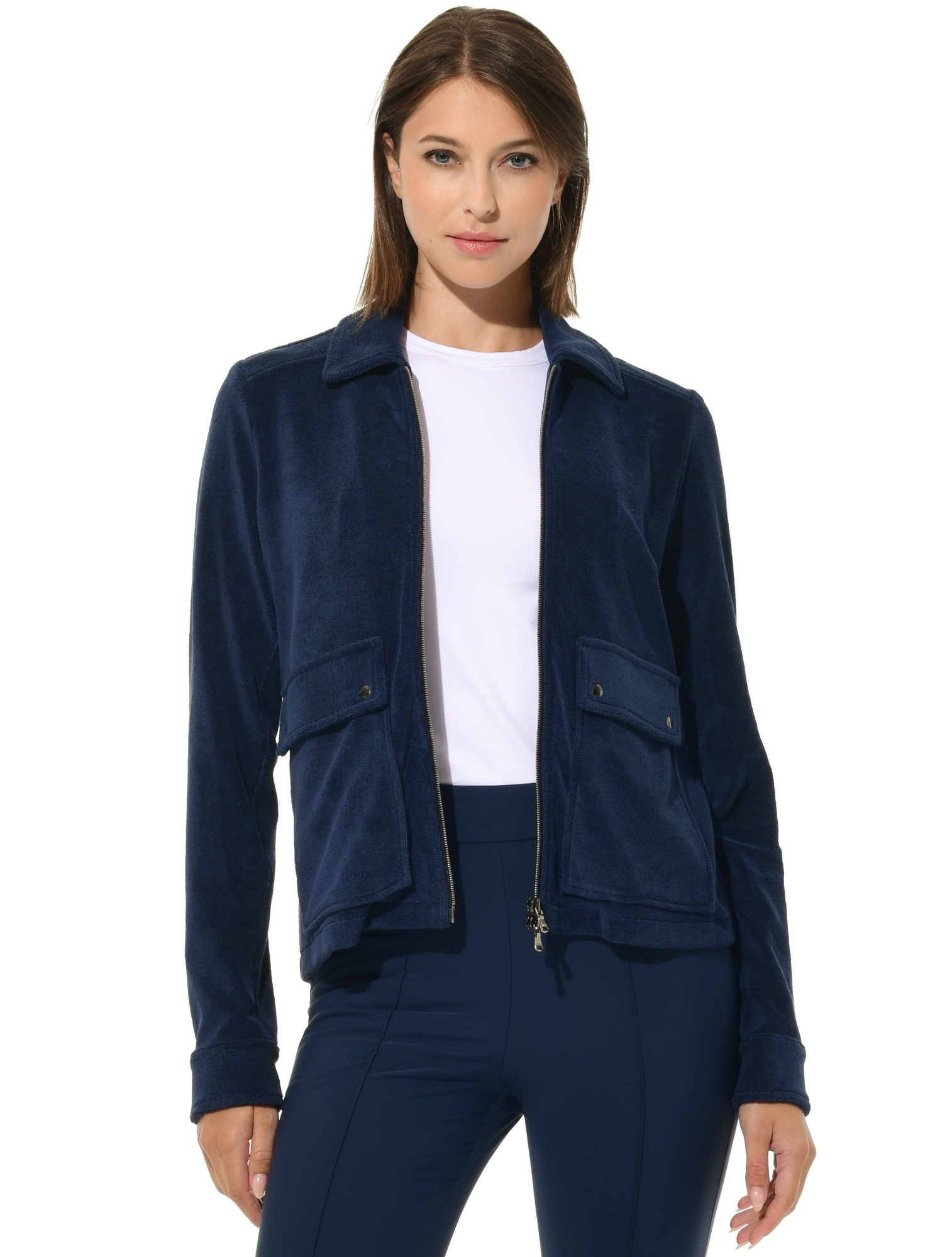 Terry Stretch Jacket navy