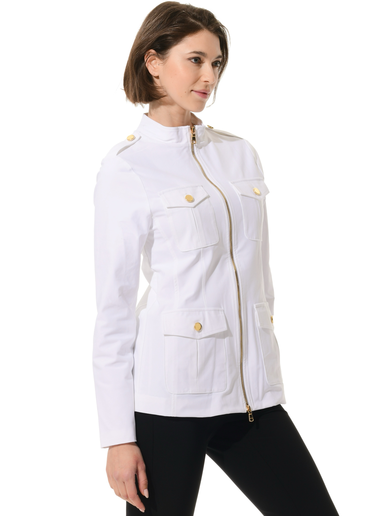 4way stretch jacket white