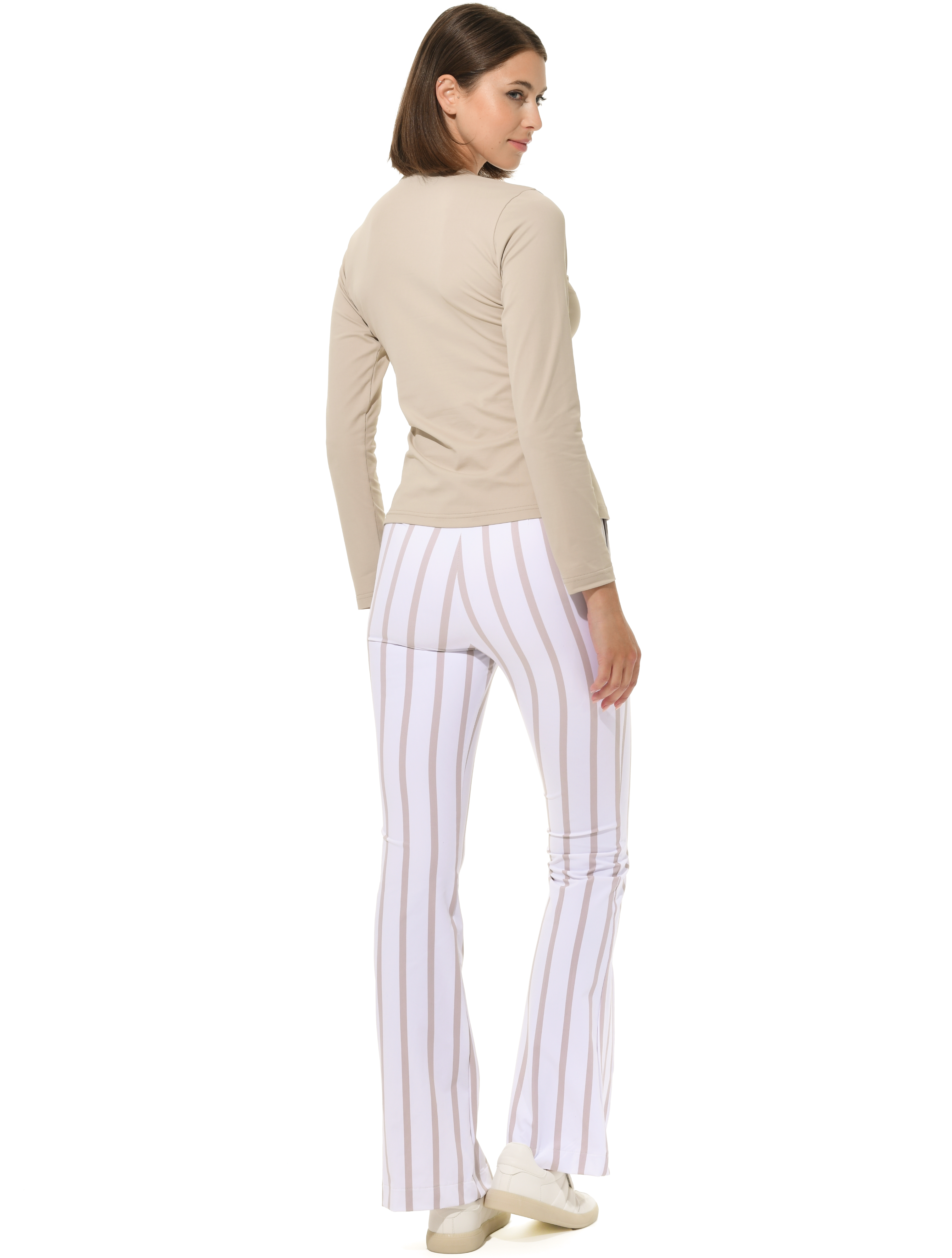 Jersey Zip Longsleeve light taupe