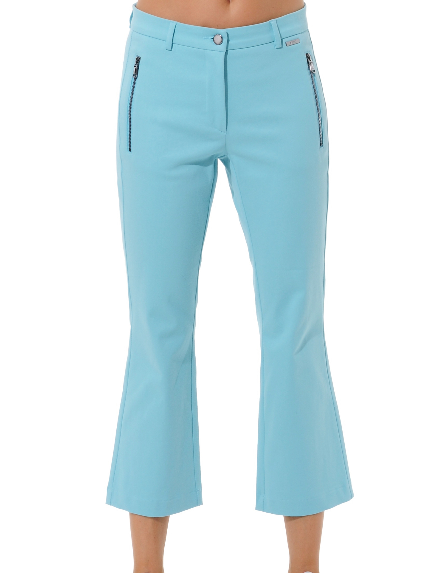 4way stretch boot cut cropped chinos sea