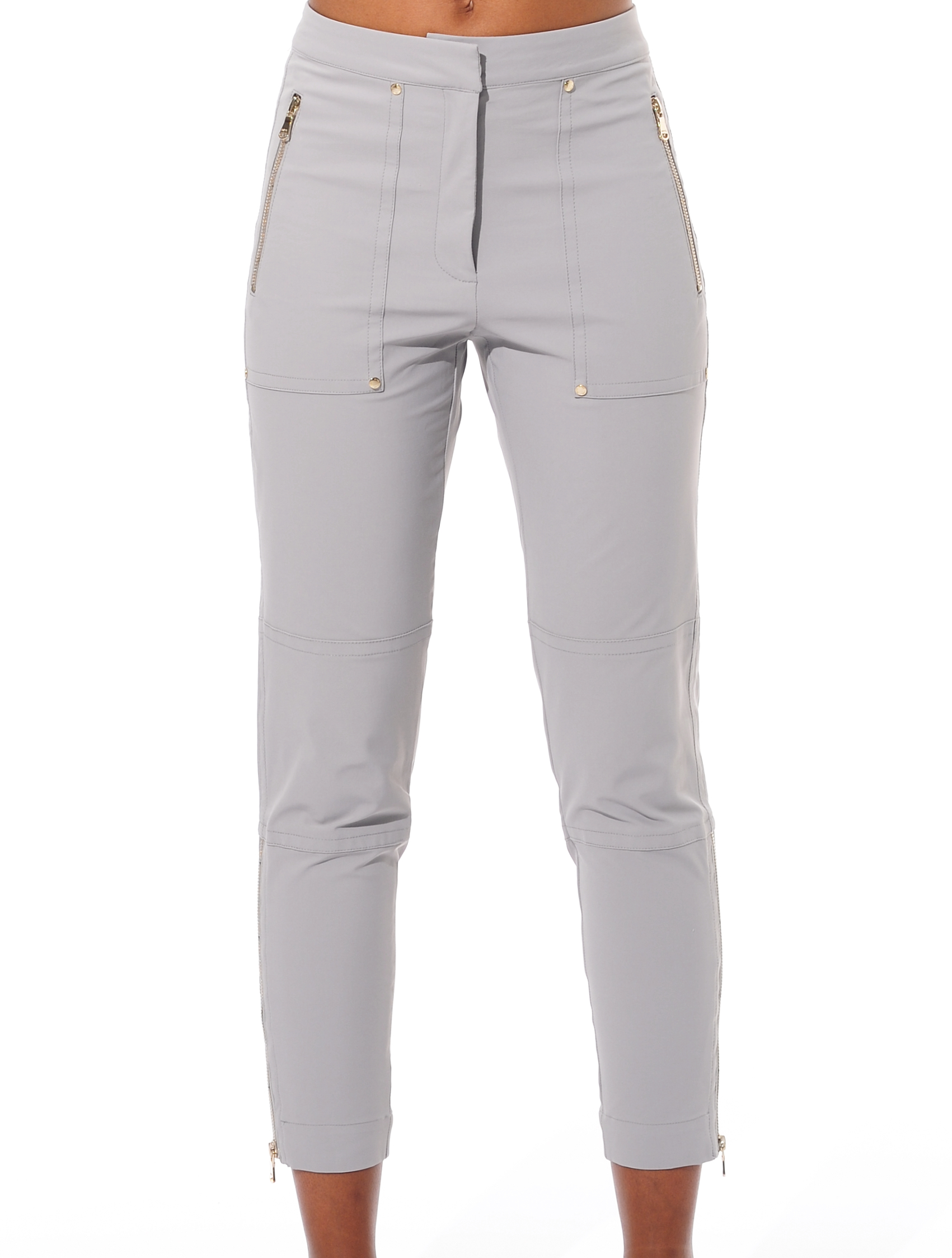 4way stretch slim fit cargo pants grey 