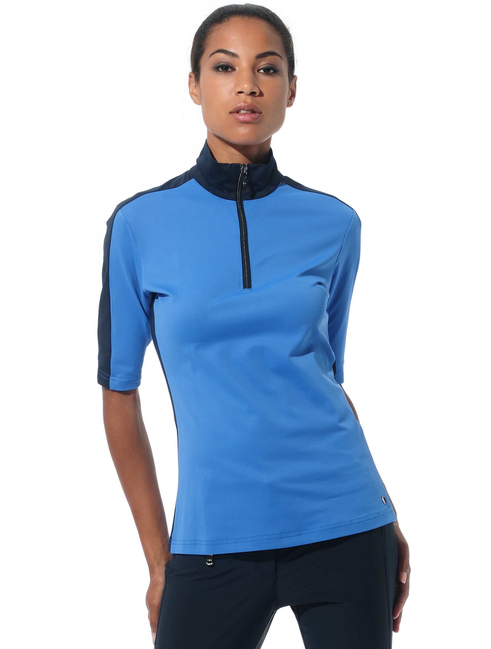 Meryl zip polo shirt ibiza/night blue 