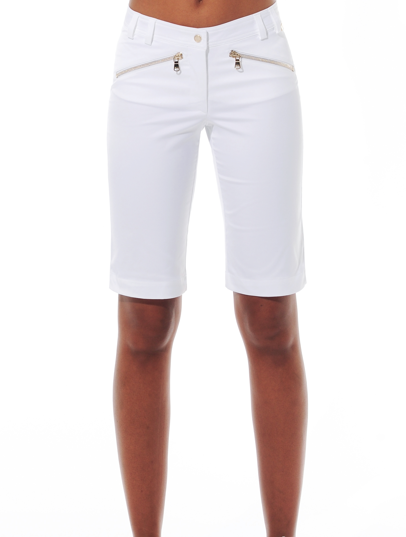 light stretch bermuda shorts white 