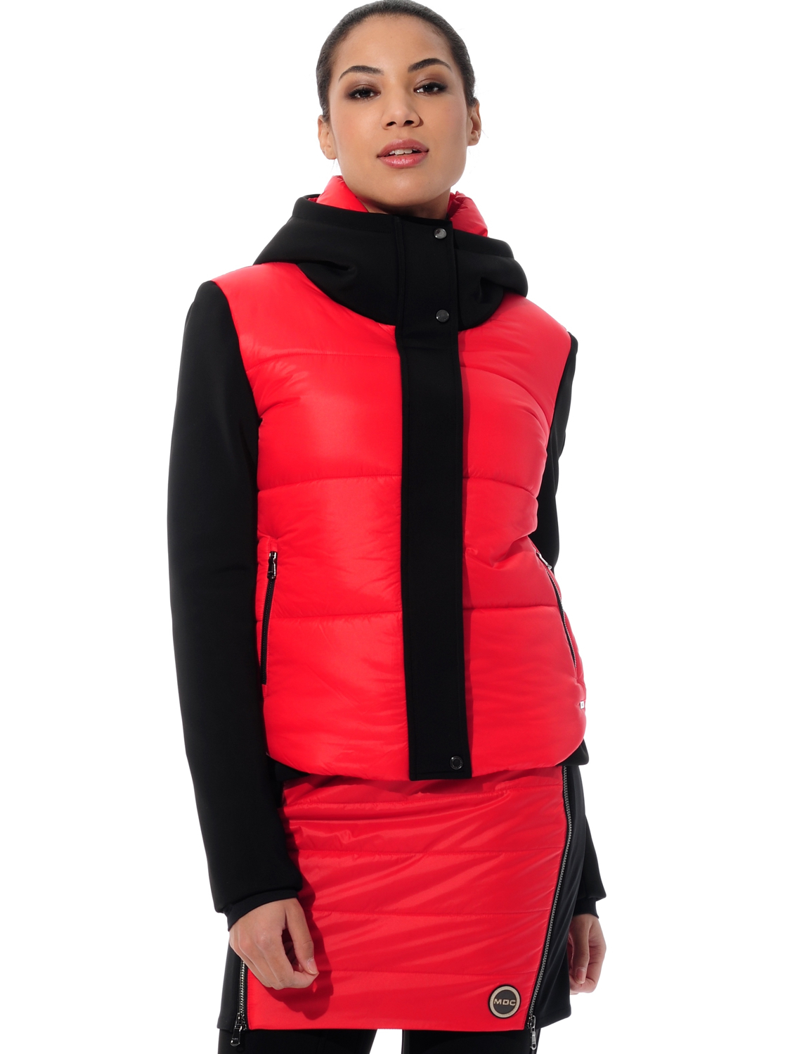 ski jacket red/black 