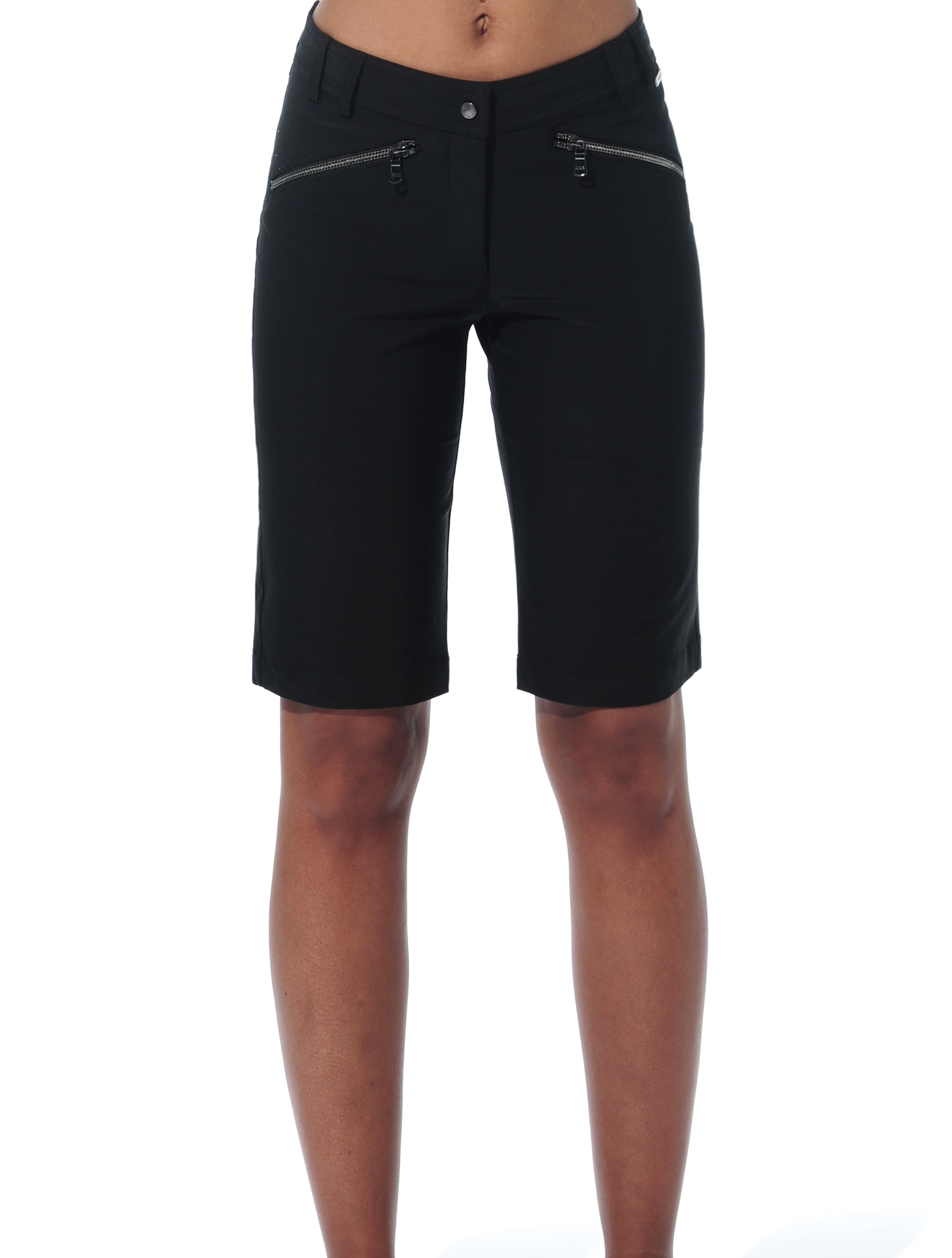 light stretch bermuda shorts black 