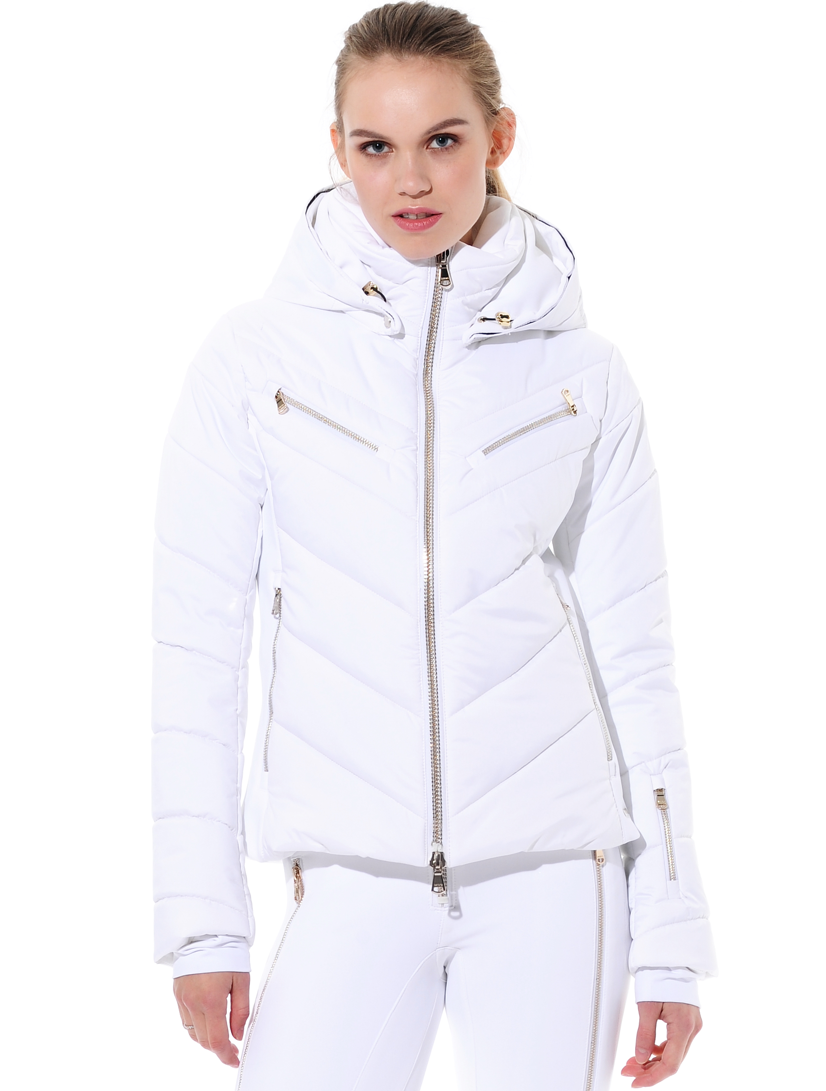 Stretch Skijacke white