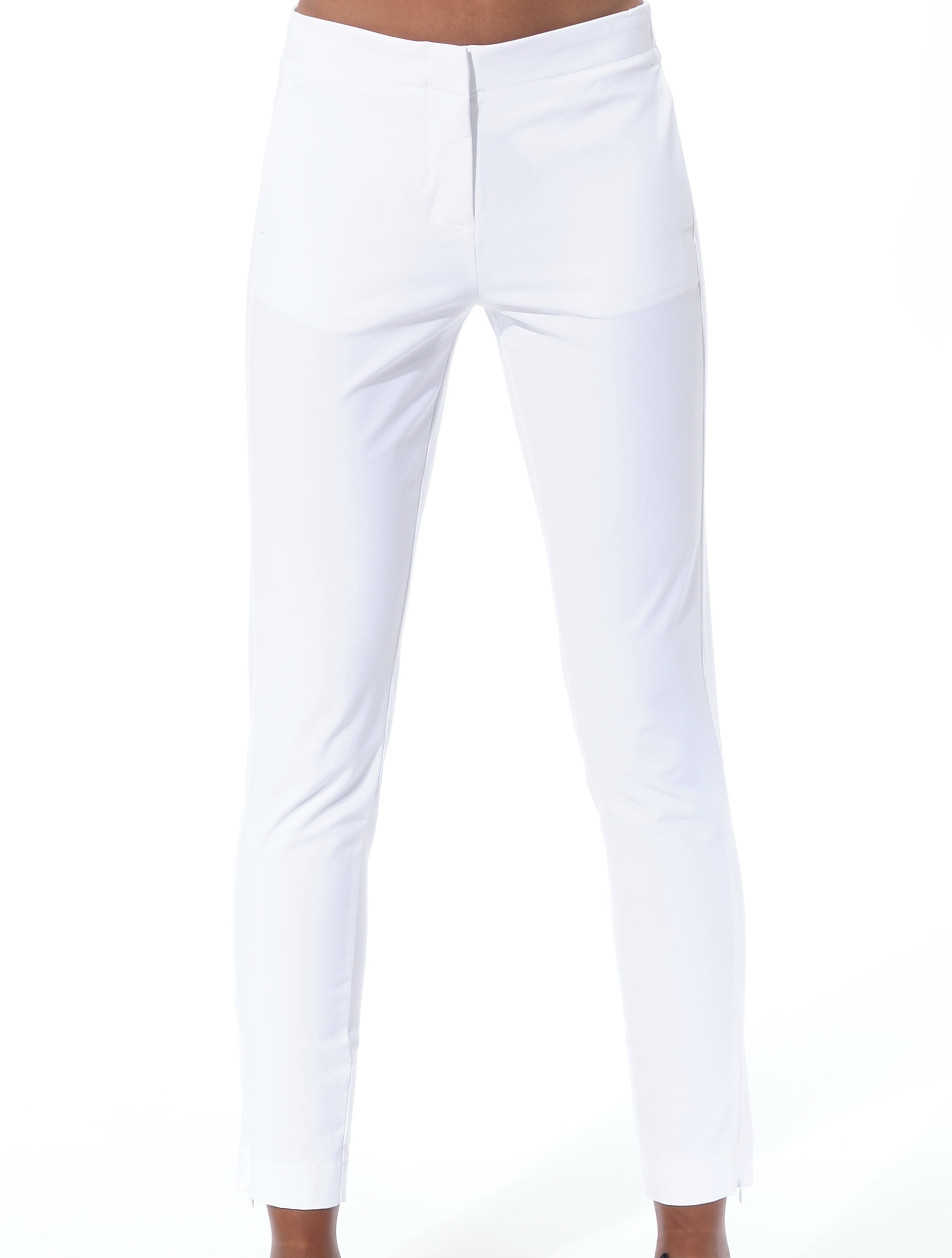 4way stretch slacks white 