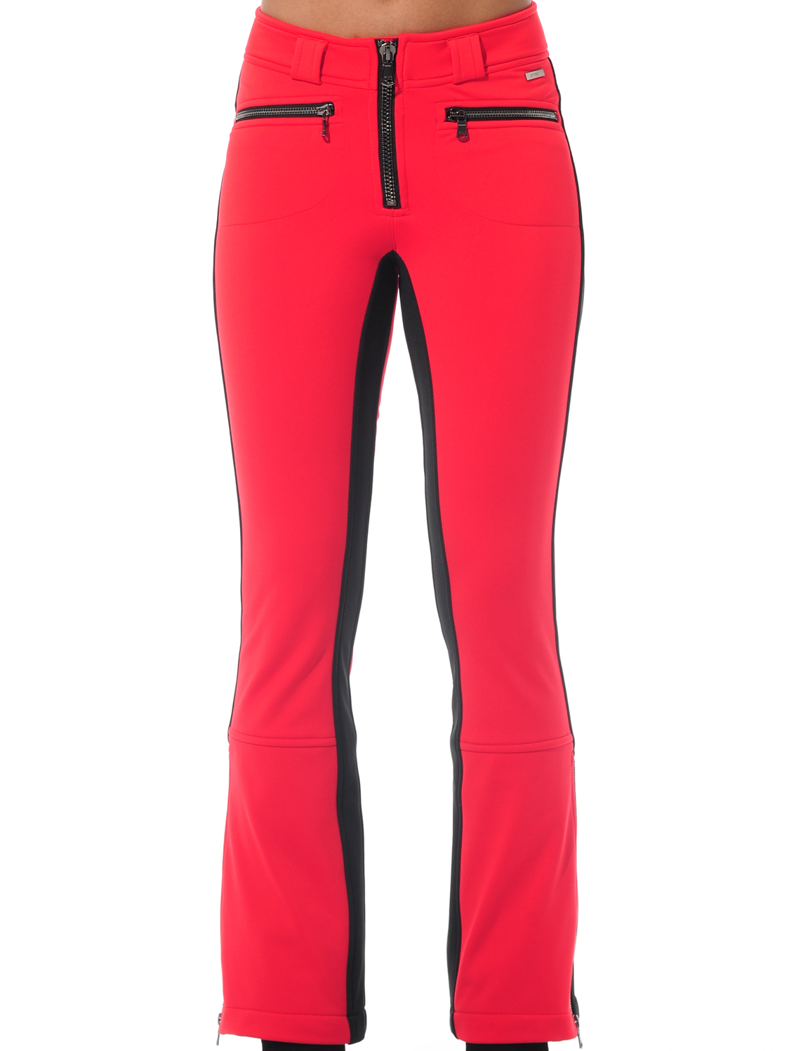 4way stretch jet pants red/black 