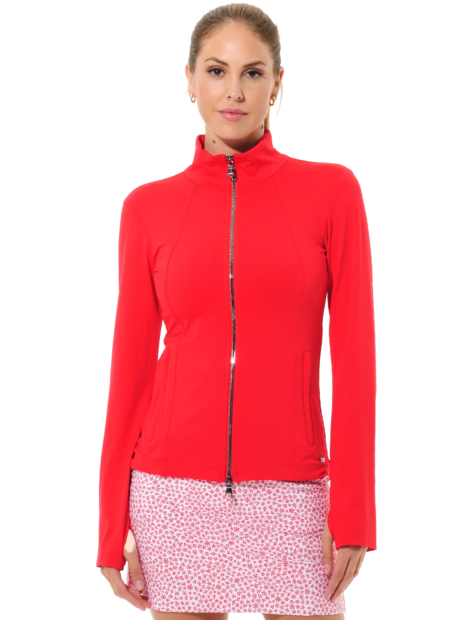 Jersey golf jacket red 