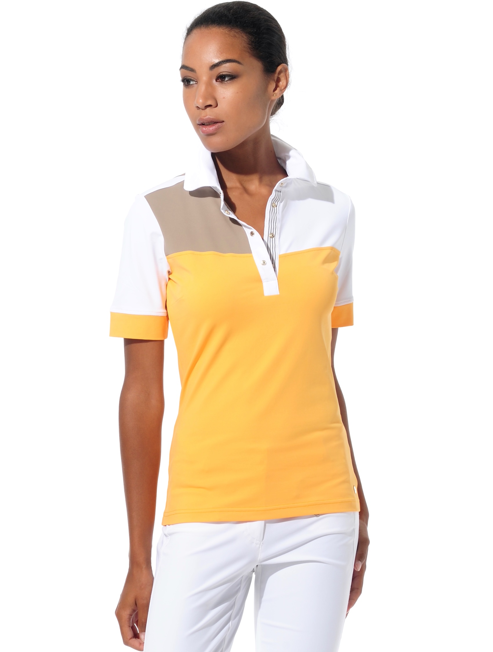 Meryl polo shirt apricot/taupe 