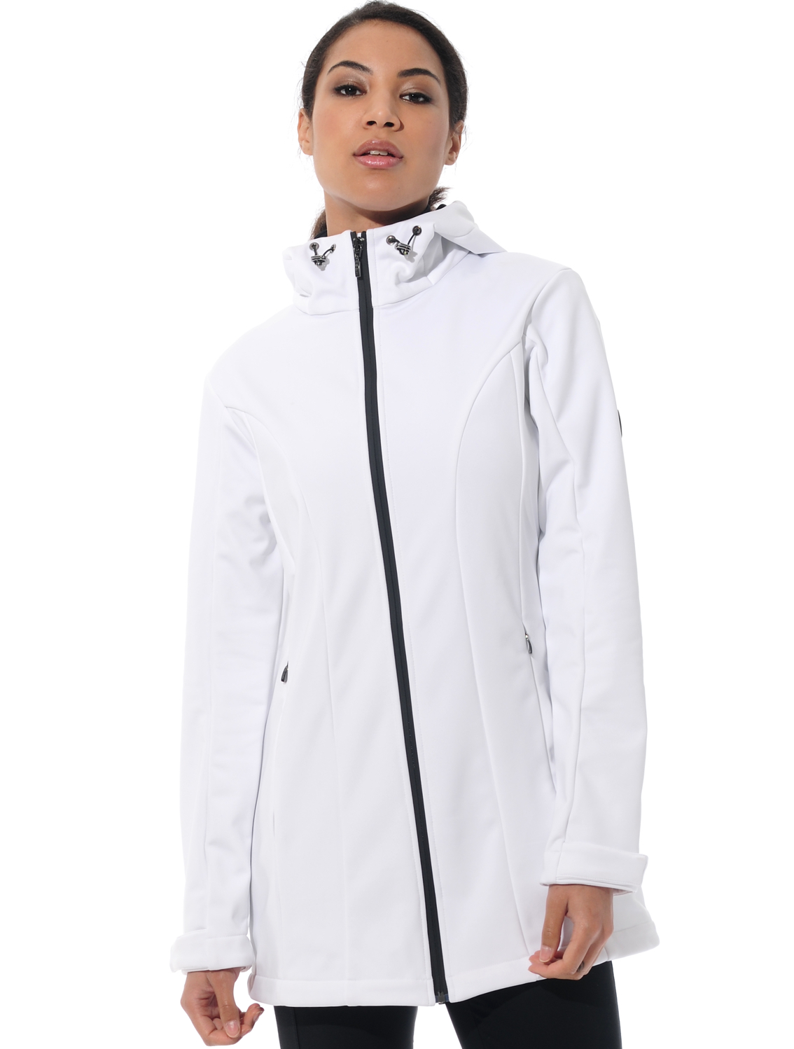 power stretch long jacket white 