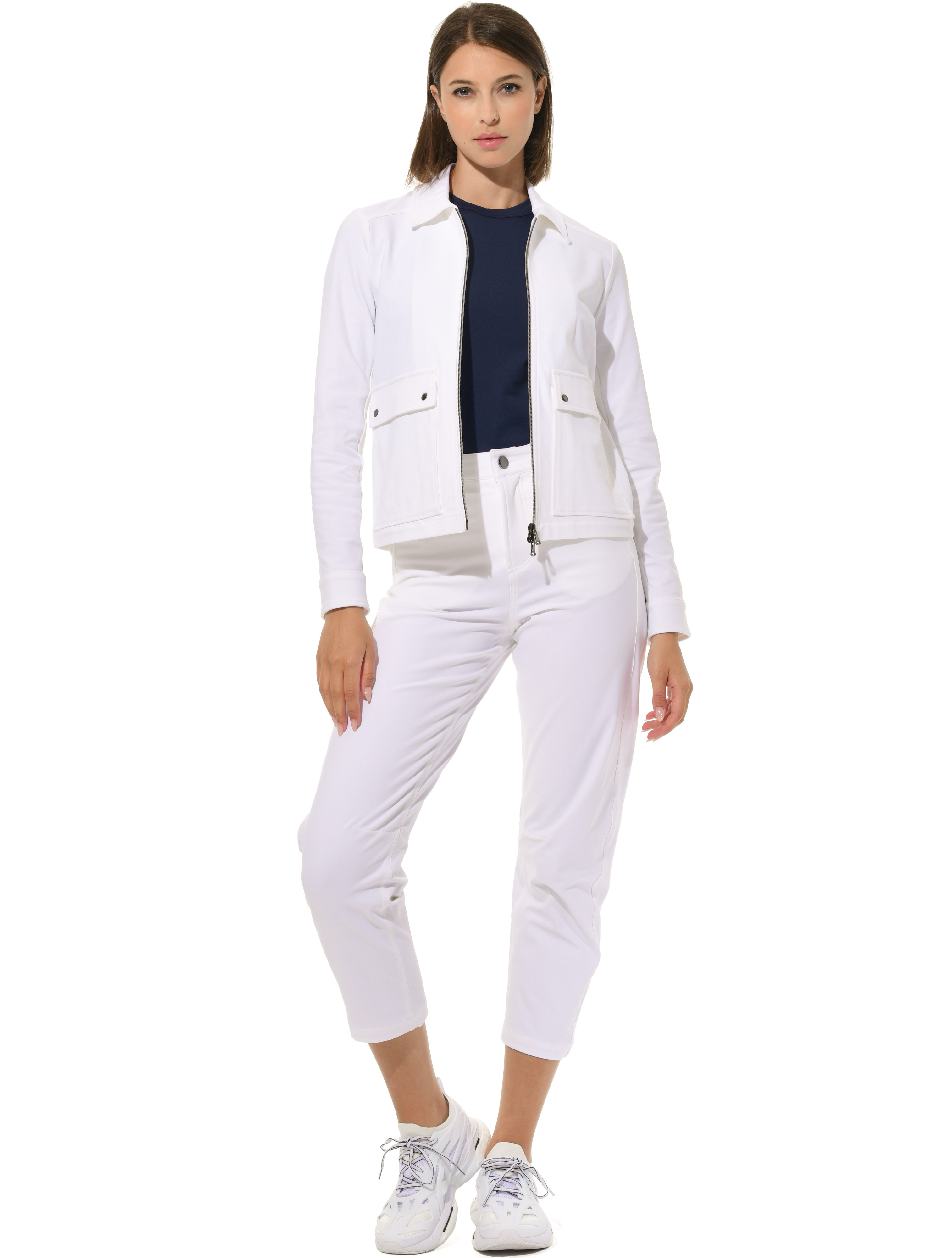 Bi-Stretch Gabardine jacket white