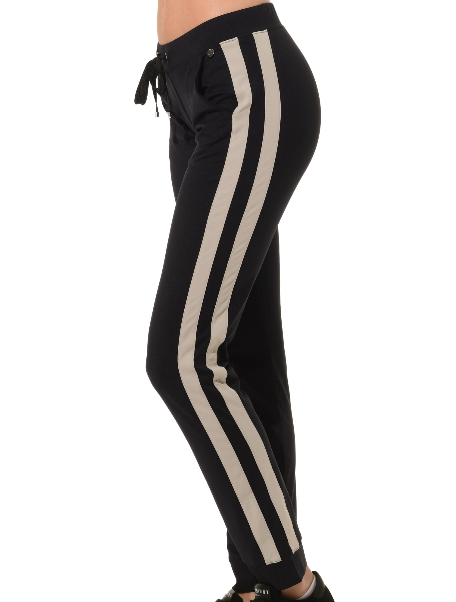 Jersey Track Pants black/sage grey