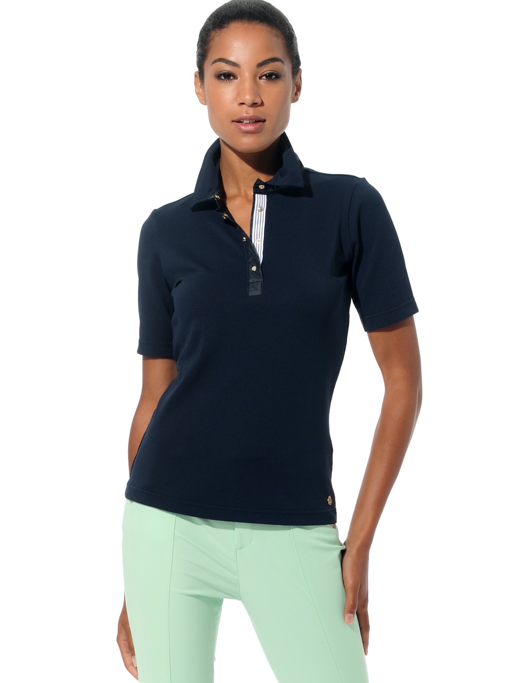 pique polo shirt night blue 