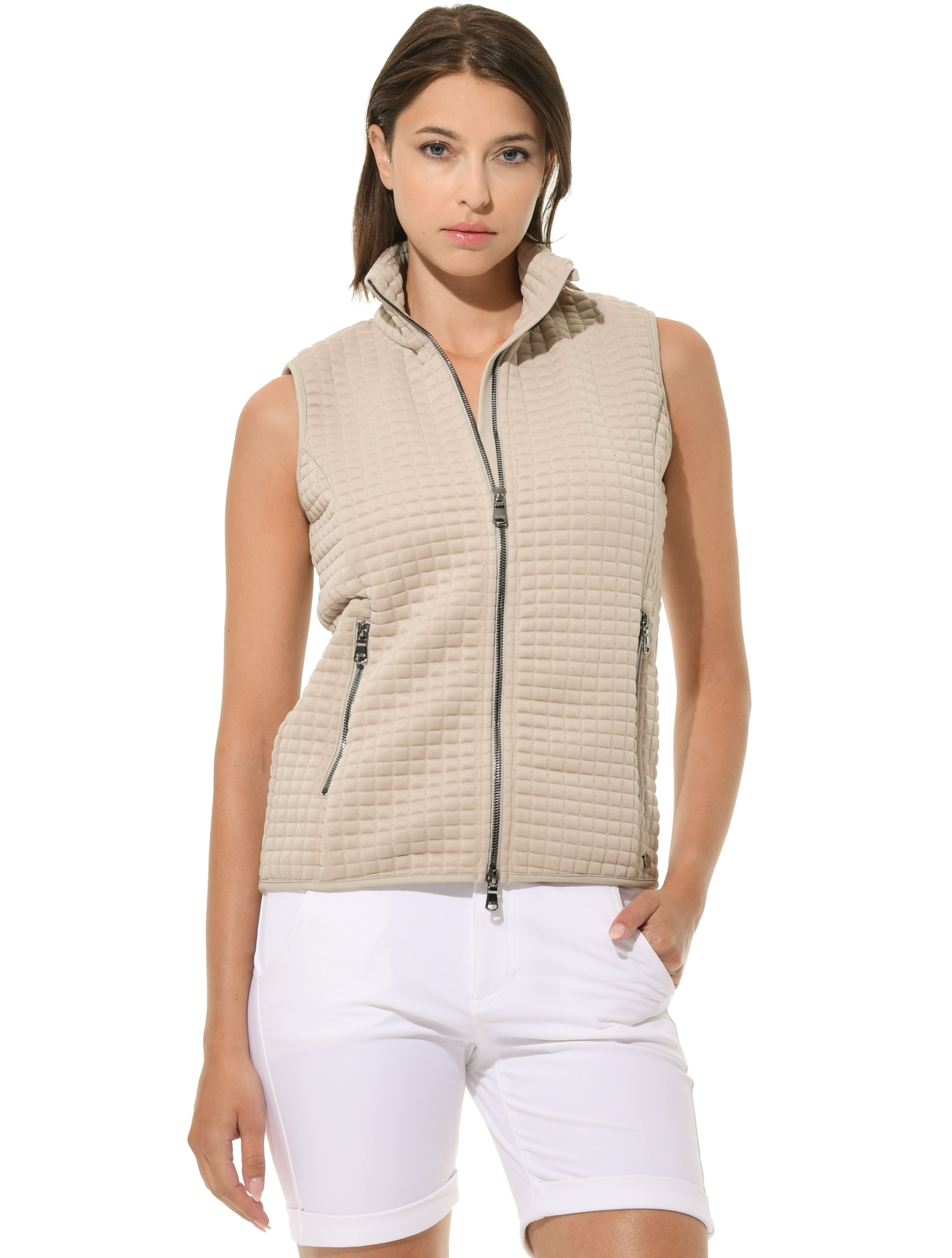 Veruno Weste light taupe