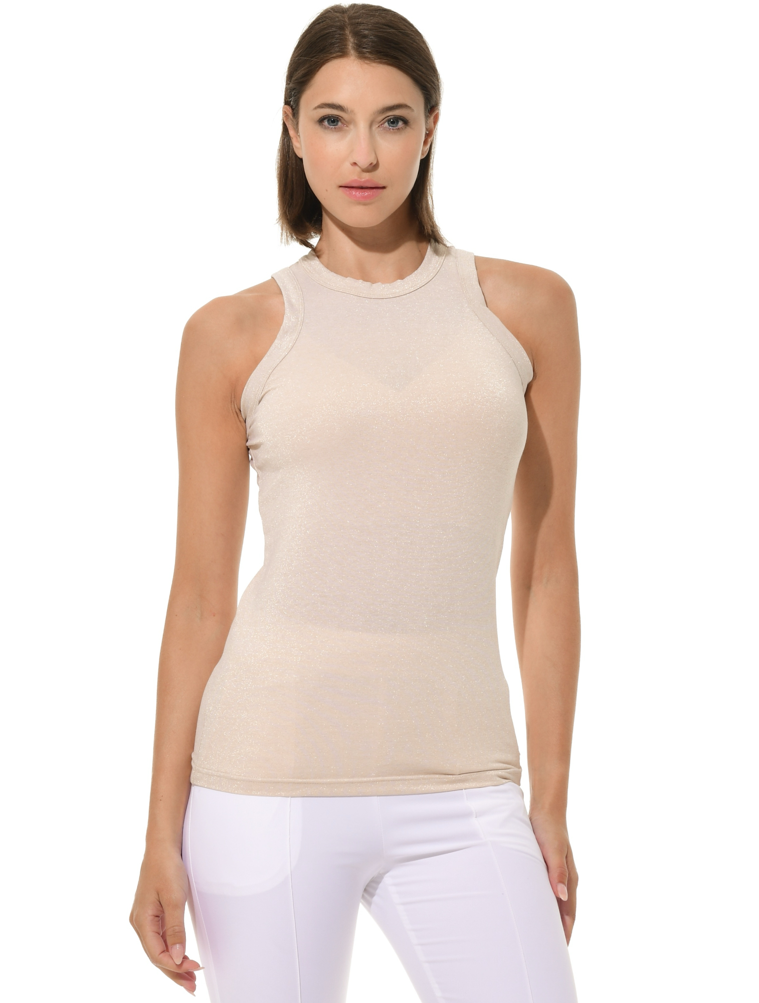 Ultralight Jersey Tank Top light taupe