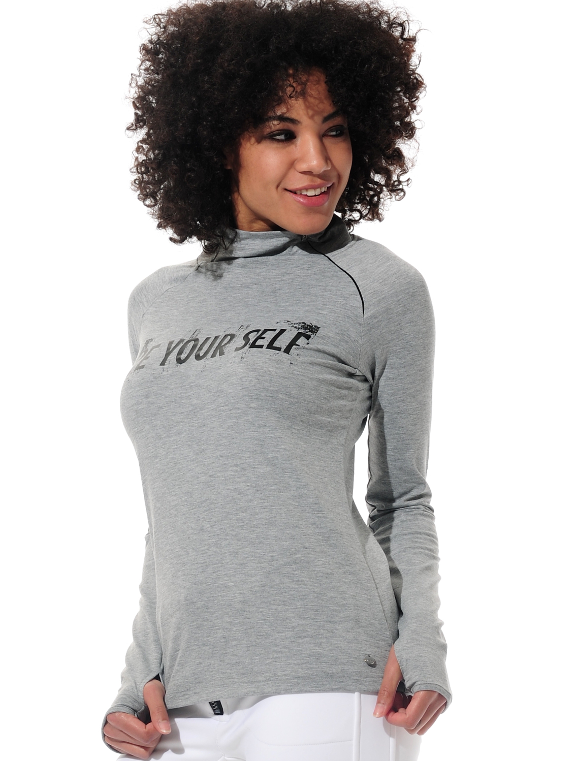 Dryness Zip Longsleeve grey melange