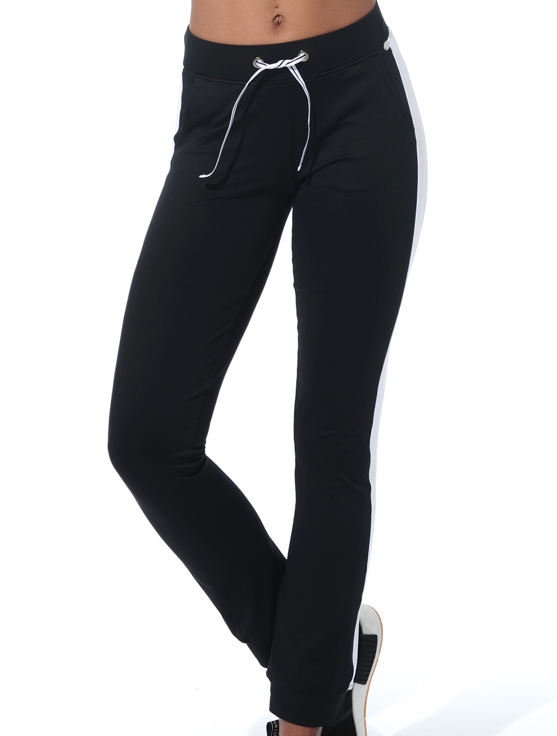 Meryl Track Pants black/white