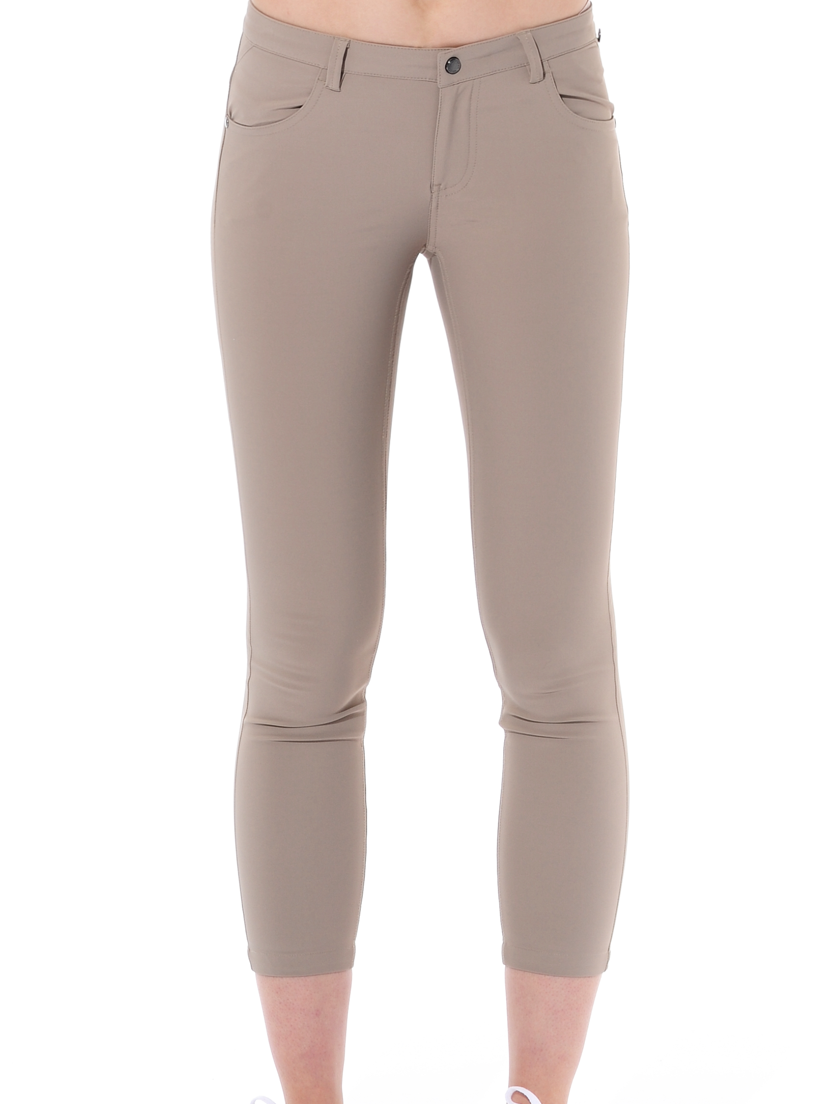 4way Stretch Cropped 5pockets taupe