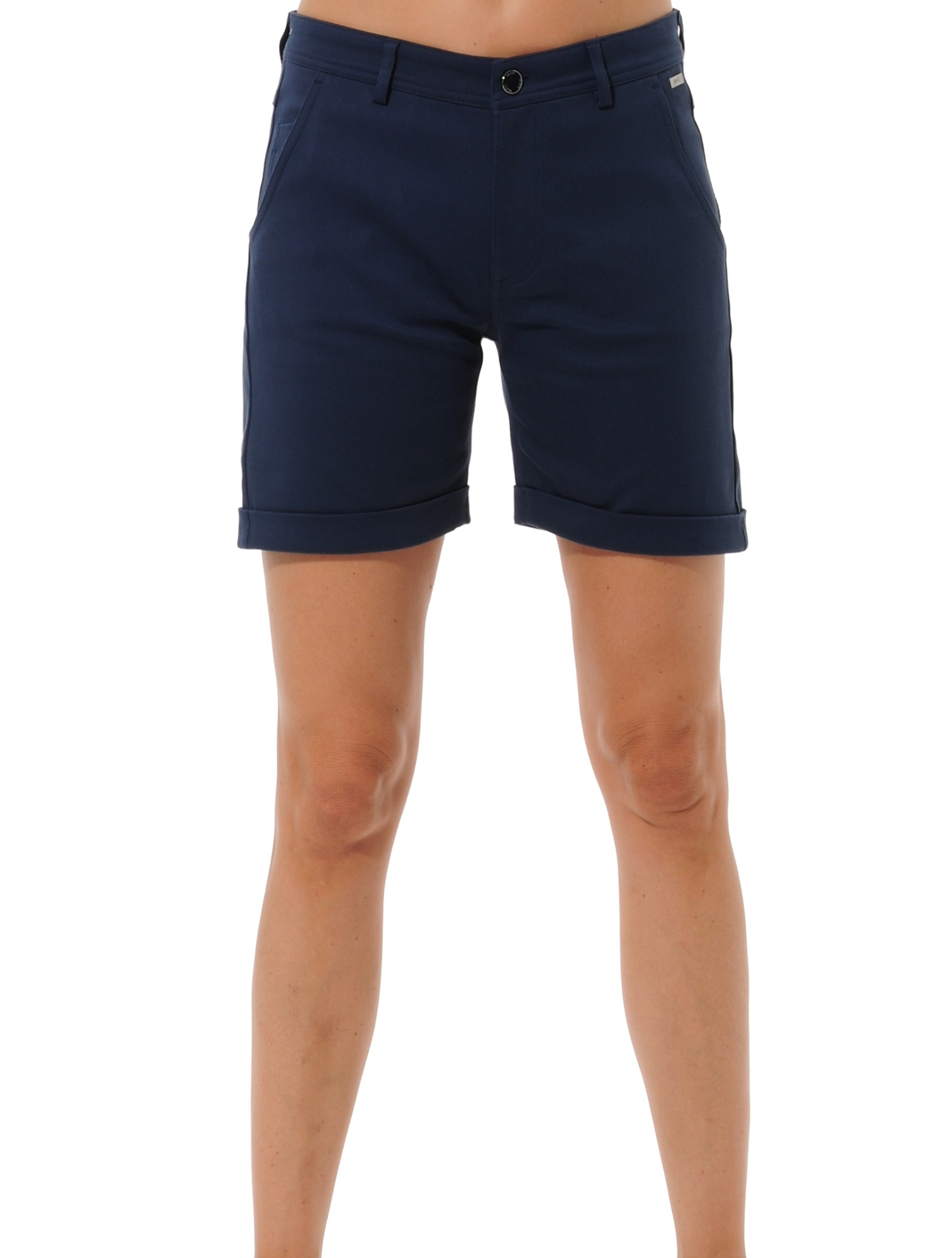 Denim stretch shorts navy