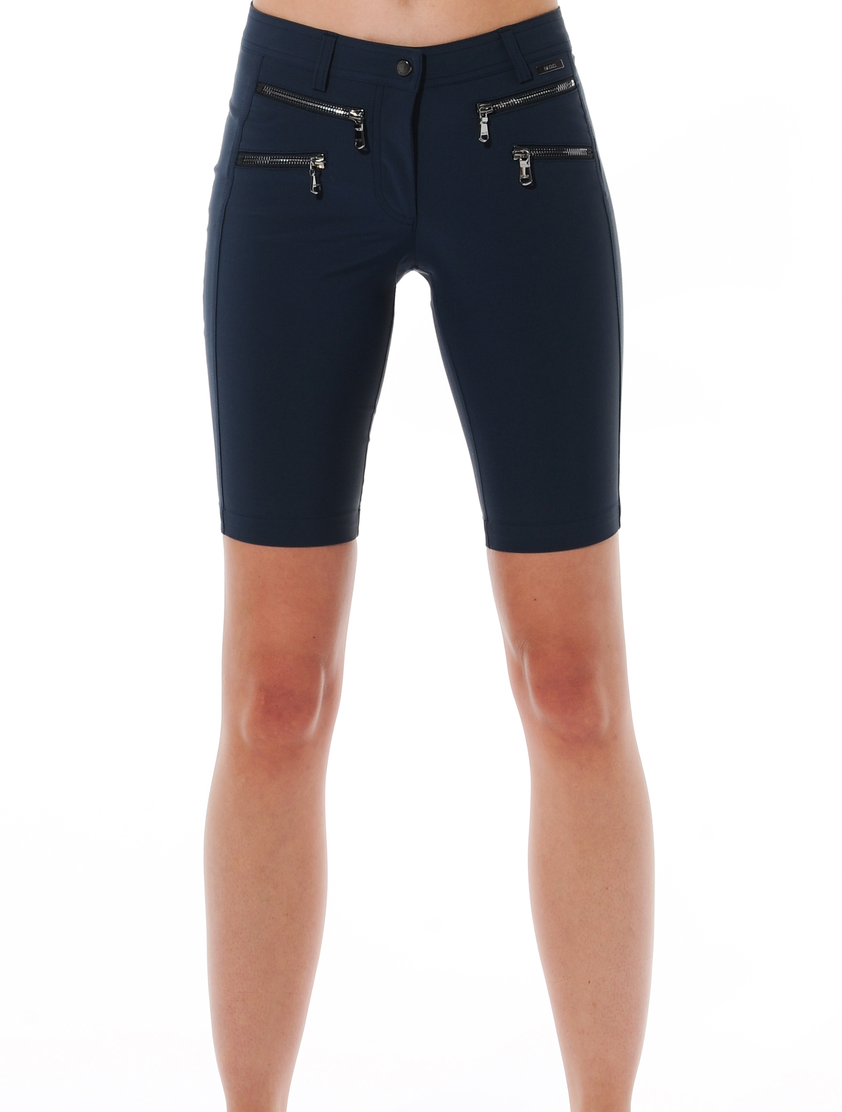 4way Stretch Double Zip Shorts navy