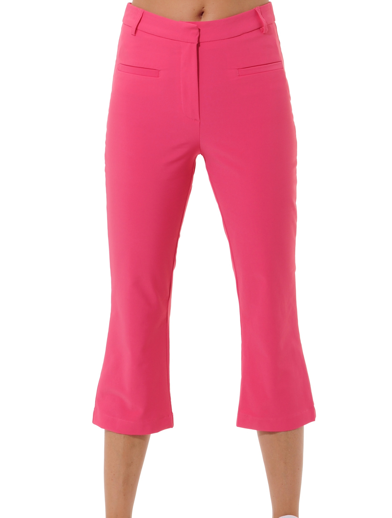 4way Stretch High Rise Capri Pants flamingo